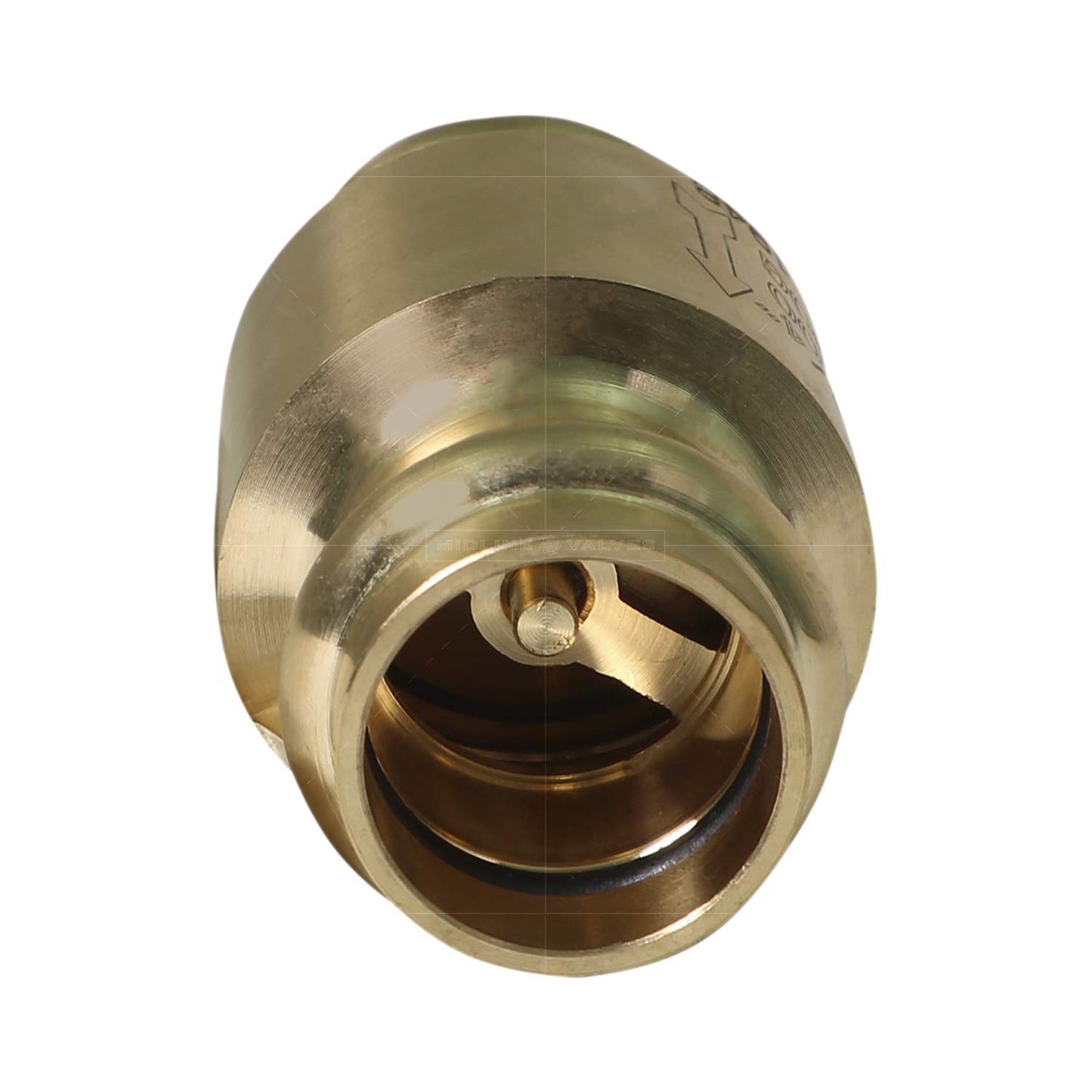 Midline Valve 372S256-5 Inline Spring Loaded Check Valve, Backflow Prevention, 3/4" Press Connections, Cast Brass (5 Pack), 5 Count