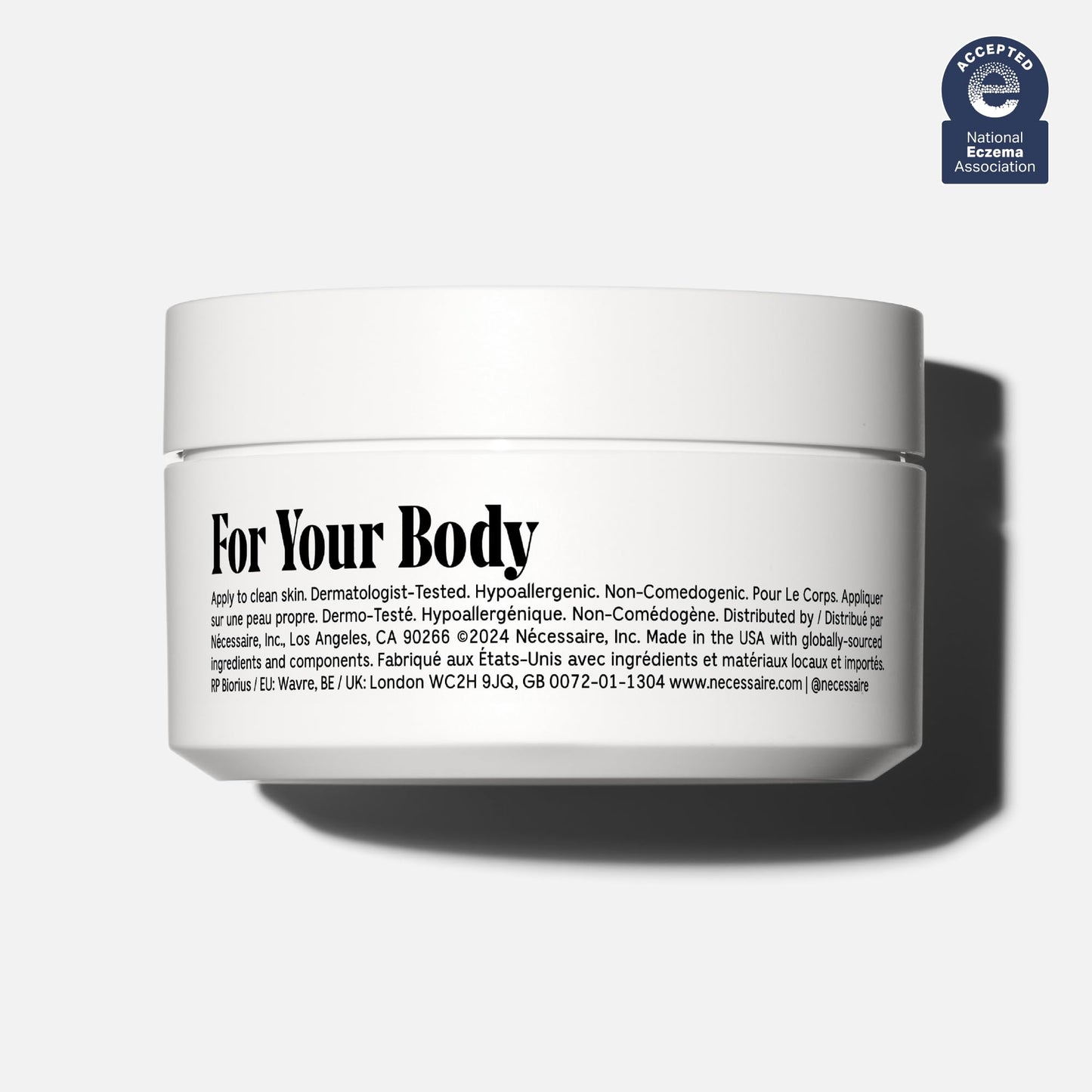 Nécessaire The Body Cream - Rich Barrier Repair With 5% Niacinamide, 5 Essential Ceramides + Hyaluronic Acid. Fragrance-Free. Non-Comedogenic. 200 ml / 6.8 fl oz