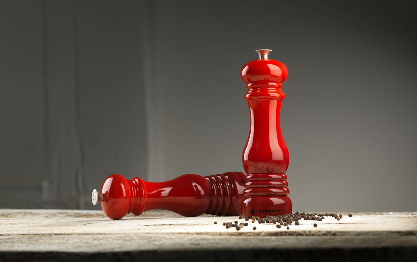 Le Creuset Salt and Pepper Mill Set 8-Inch, White