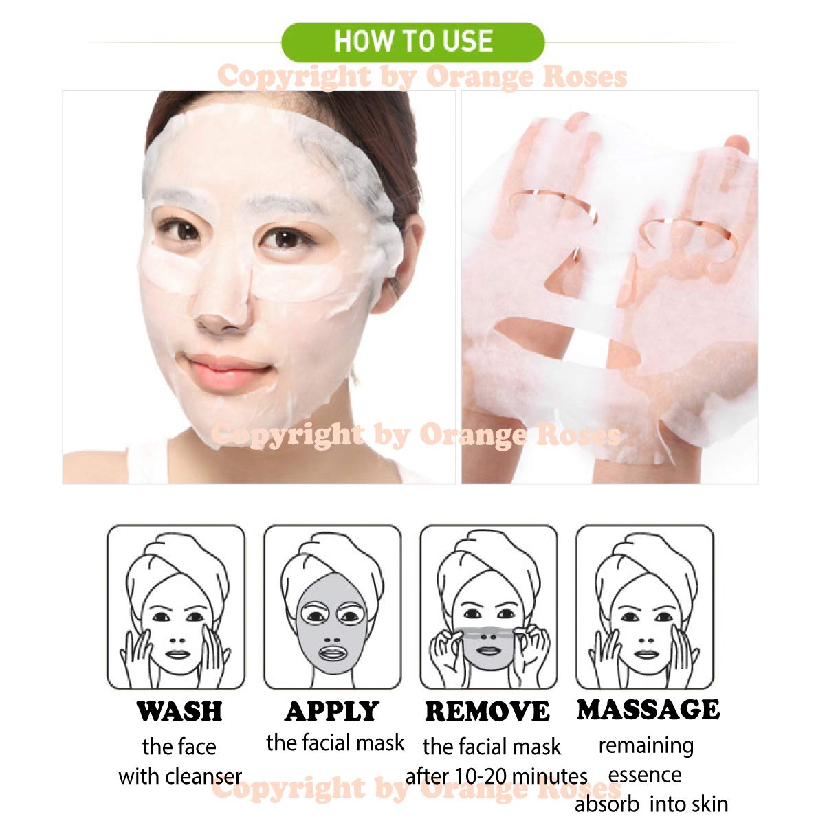 100 pcs Vegan Combo, Ultra Hydrating Essence Mask, Korean Facial Mask Sheet (10 x 10 Types), Made in Korea