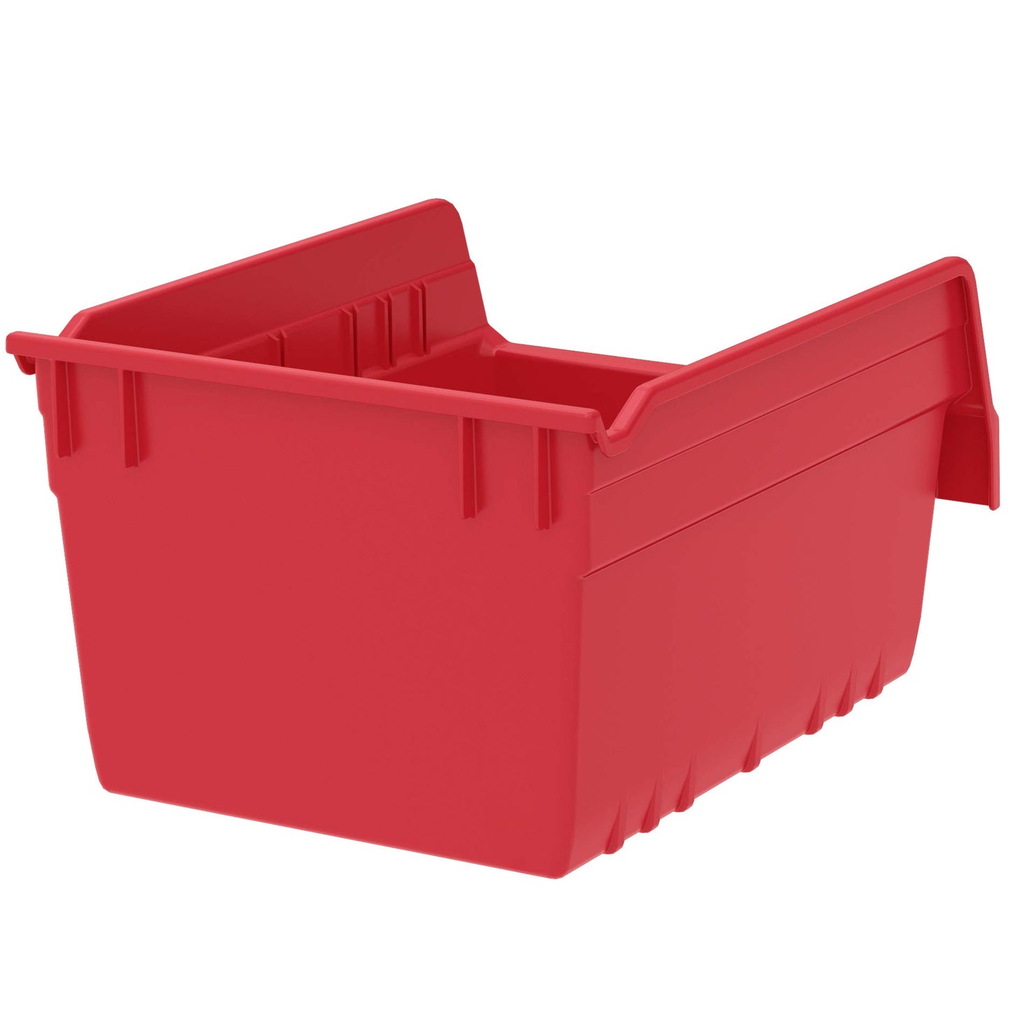 Akro-Mils 30080 Plastic Nesting ShelfMax Storage Bin Box, (12-Inch x 8-Inch x 6-Inch), Clear, (8-Pack)