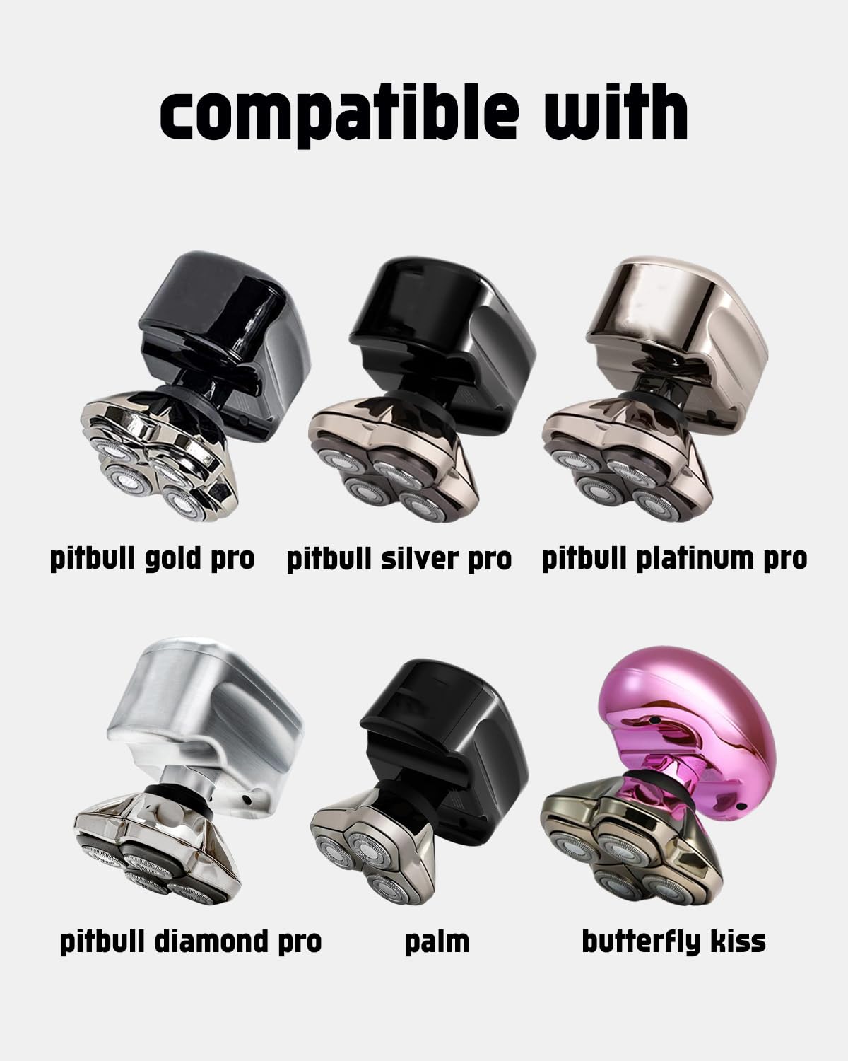 20PCS Pitbull Shaver Replacement Blade for Skull Shaver Replacement Heads, Skull Shaver Replacement Blades for Pitbull Gold Replacement Blades, Pitbull Skull Shaver Replacement Blade, Bald Man Gifts