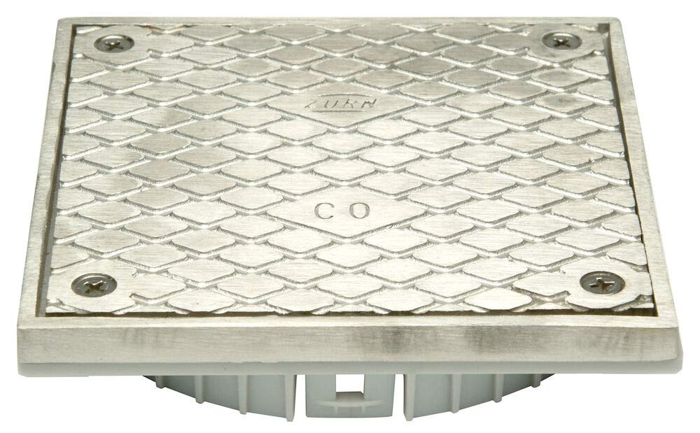 Zurn LC-CS06SS Square 6" x 6" Stainless Steel Cleanout Head Assembly