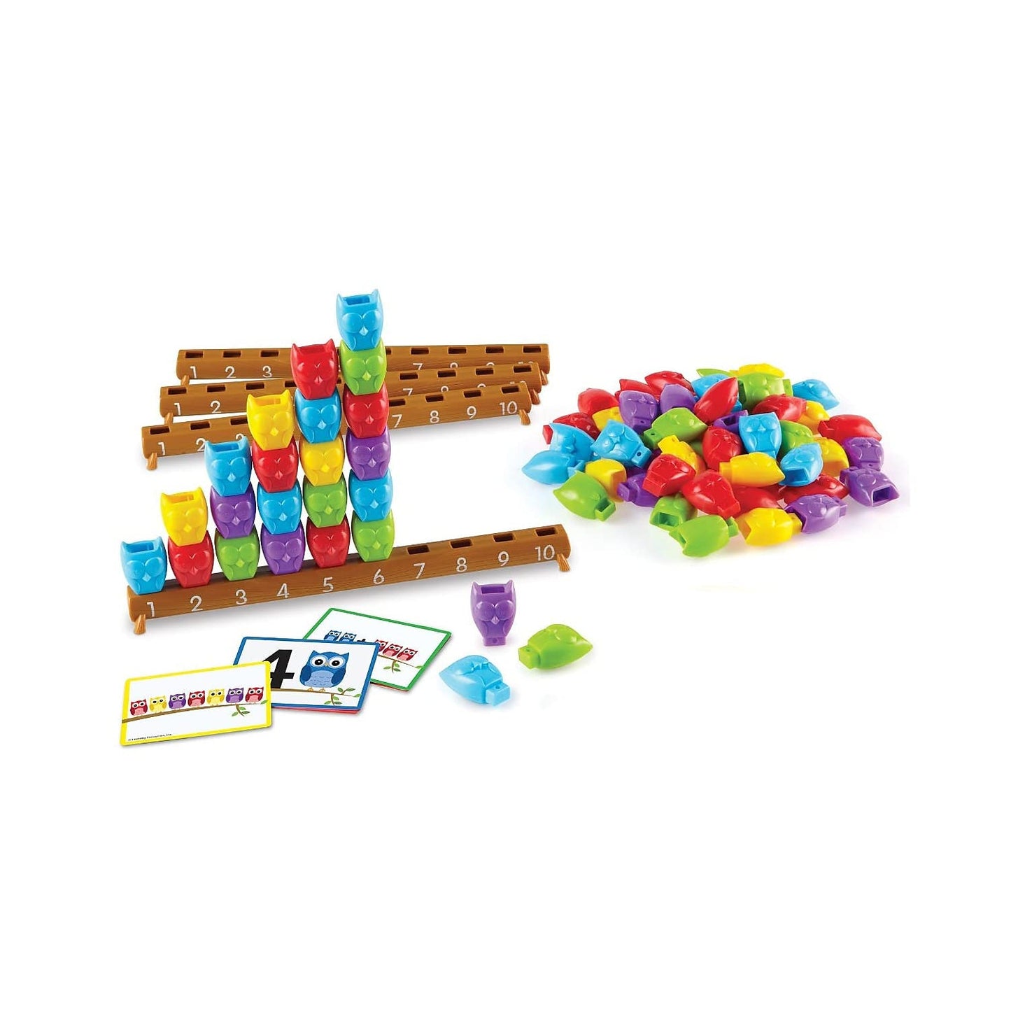 Learning Resources 1-10 Counting Owls Class Set, Counting, Sorting & Color Identification, Model:LER7752