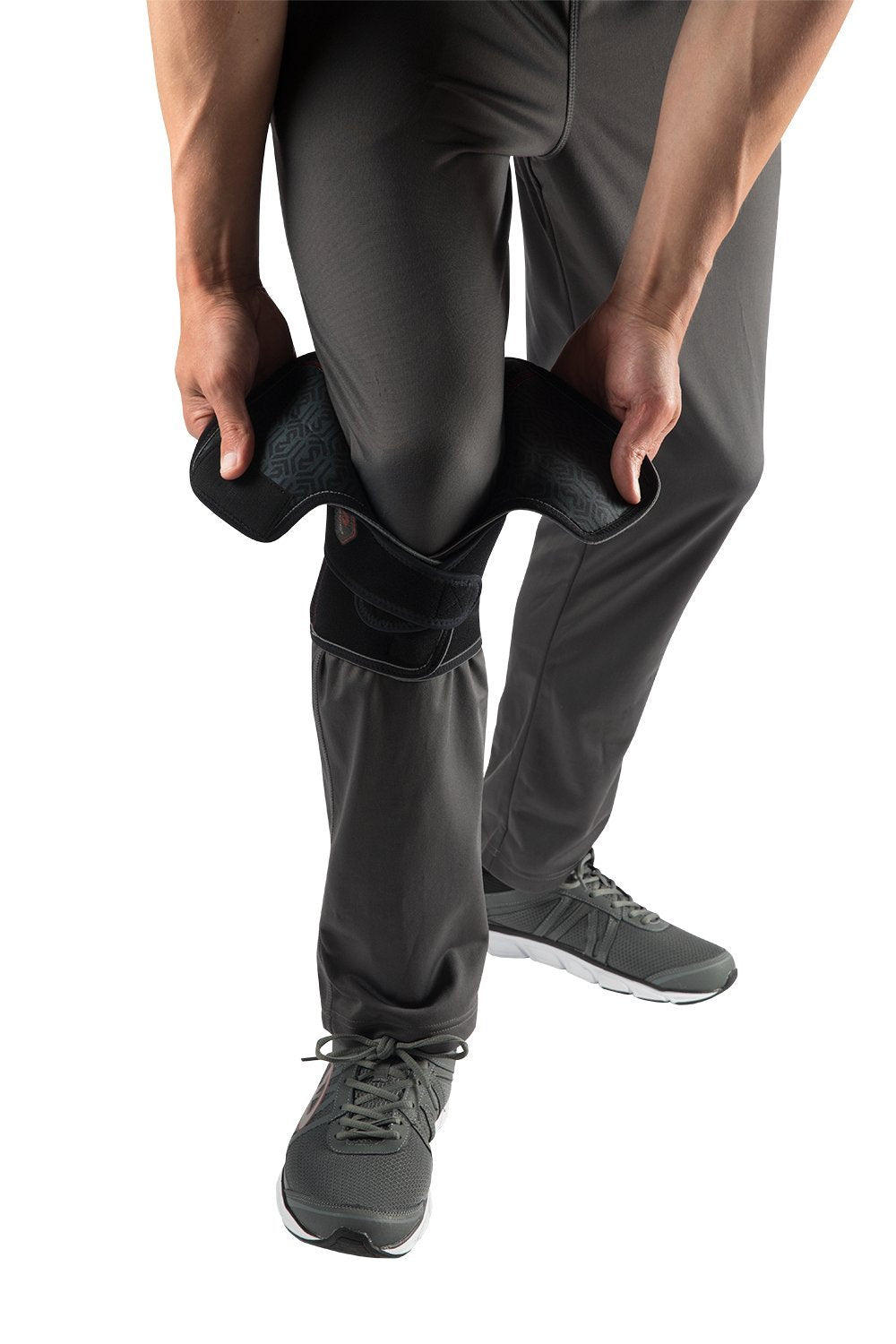 McDavid MD4201 Versatile Knee Wrap with Stays, Large, Black