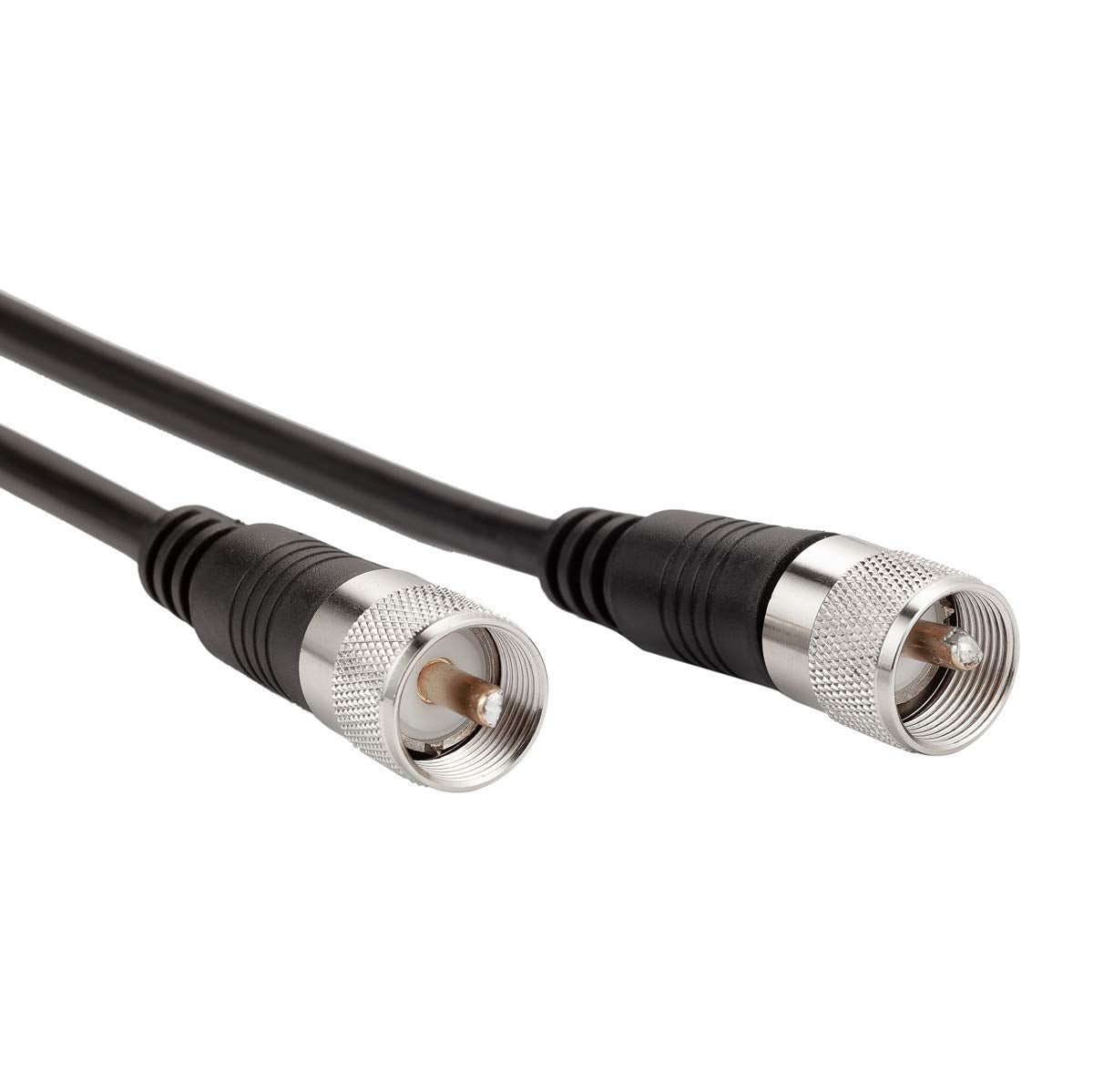 RFAdapter RG8x Coaxial Cable, CB Coax Cable, 50ft UHF PL259 Male to Male Low Loss CB Antenna Cables, 50 Ohm for HAM Radio, Antenna Analyzer