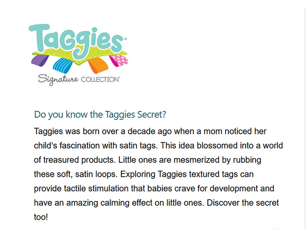 Taggies Sherbet Lamb Lovey Toy