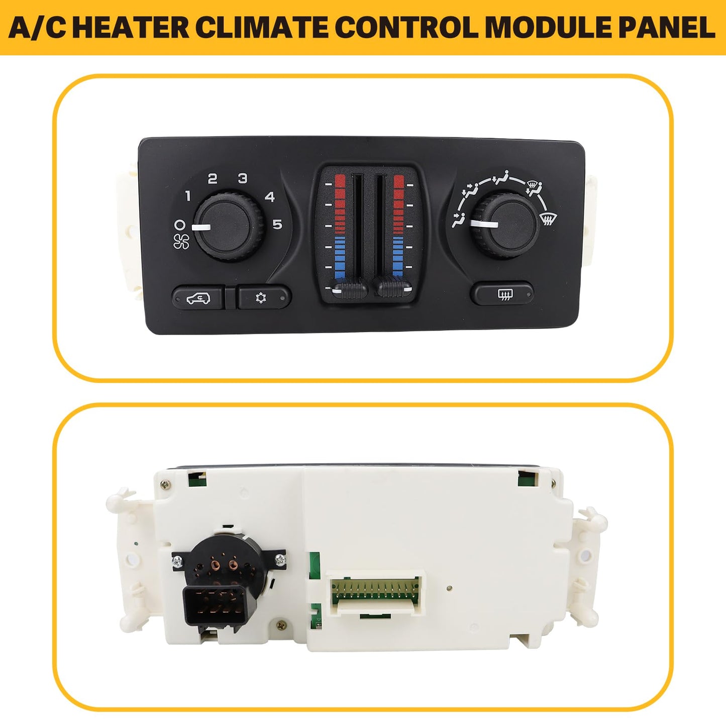 AIWGIW 599-210 Climate Control Module Compatible with 2006 Yukon XL 1500, Silverado 1500 2500 3500, 2006 Escalade, 2004-2005 Sierra 1500