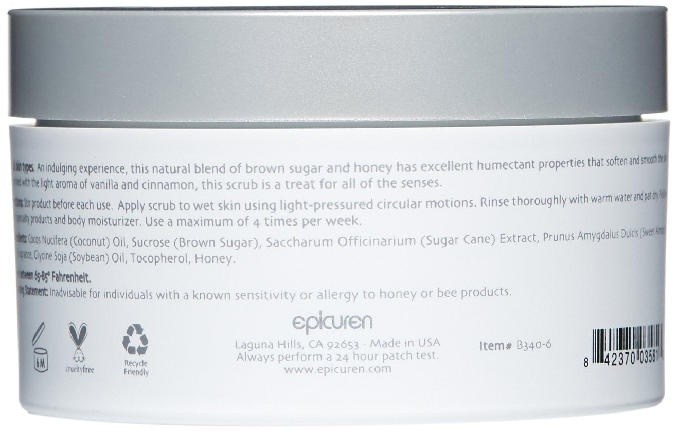 Epicuren Discovery Cinnamon Vanilla Brown Sugar Polish, 6.7 oz.