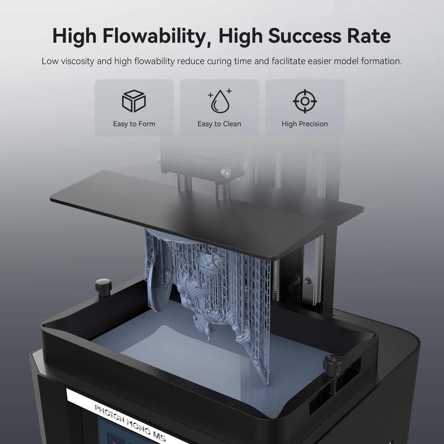 ANYCUBIC ABS-Like Resin Pro 2 Bundle, Upgraded 8K 3D Printer Resin with Enhanced Strength and Toughness, Wide Compatibility for All LCD Resin 3D Printers (4Packs*1kg Black, 4kg in Total)
