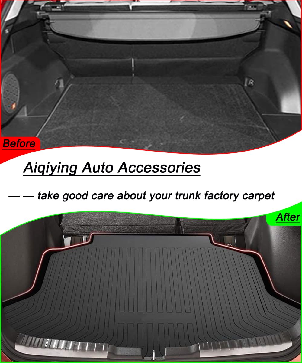 CRV Cargo Liners - All-Weather Protection Rear Trunk Tray Floor Mats Compatible with Honda CRV 2007-2016,3D-Designed Waterproof Durable Odorless Custom-Fit TPO Accessories