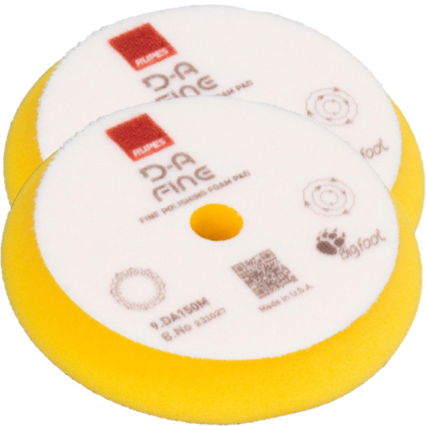RUPES D-A Series 6" Orbital Foam Polishing Pads Bundle - Includes 2 Fine, 2 Ultra Fine and 2 Coarse Foam Pads - Tailored to Meet The Diverse Needs of Automotive Detailing