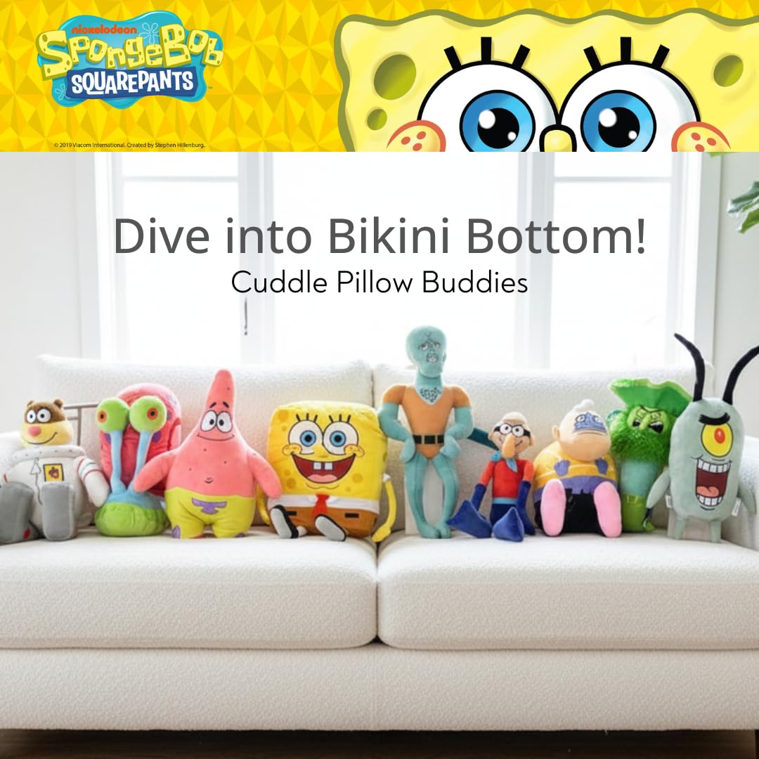 Franco Bedding Super Soft Plush Decorative Throw Cuddle Pillow, Standard, Spongebob Squarepant-Sandy Cheeks