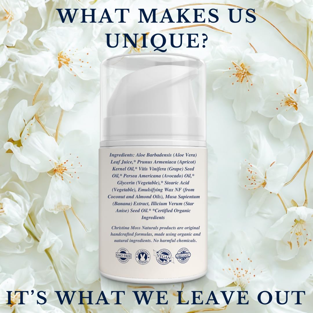 Anise Facial Moisturizer Cream from Plant Extracts & Oils That Truly Moisturizes, Can Help Soften & Sooth, Lightweight, Not Greasy, For ALL Skin Types