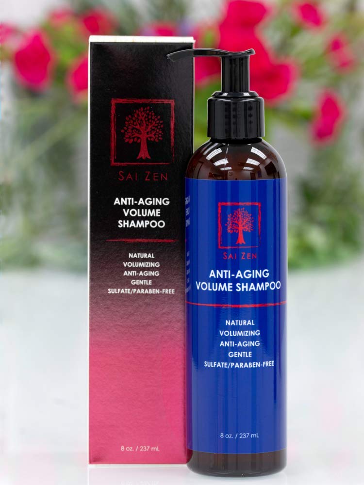 Sai Zen Anti-Aging Volume Shampoo | Anti-Thinning and Volumizing Formula | Made in USA | Sulfate and Paraben Free | All Hair Types, 8 oz.