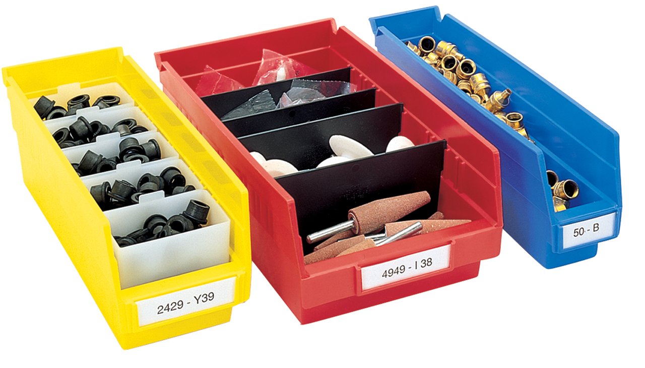 Akro-Mils Plastic Storage Bins and Dividers Bundle (12-Pack) | Organize Your Closet, Kitchen, or Pantry