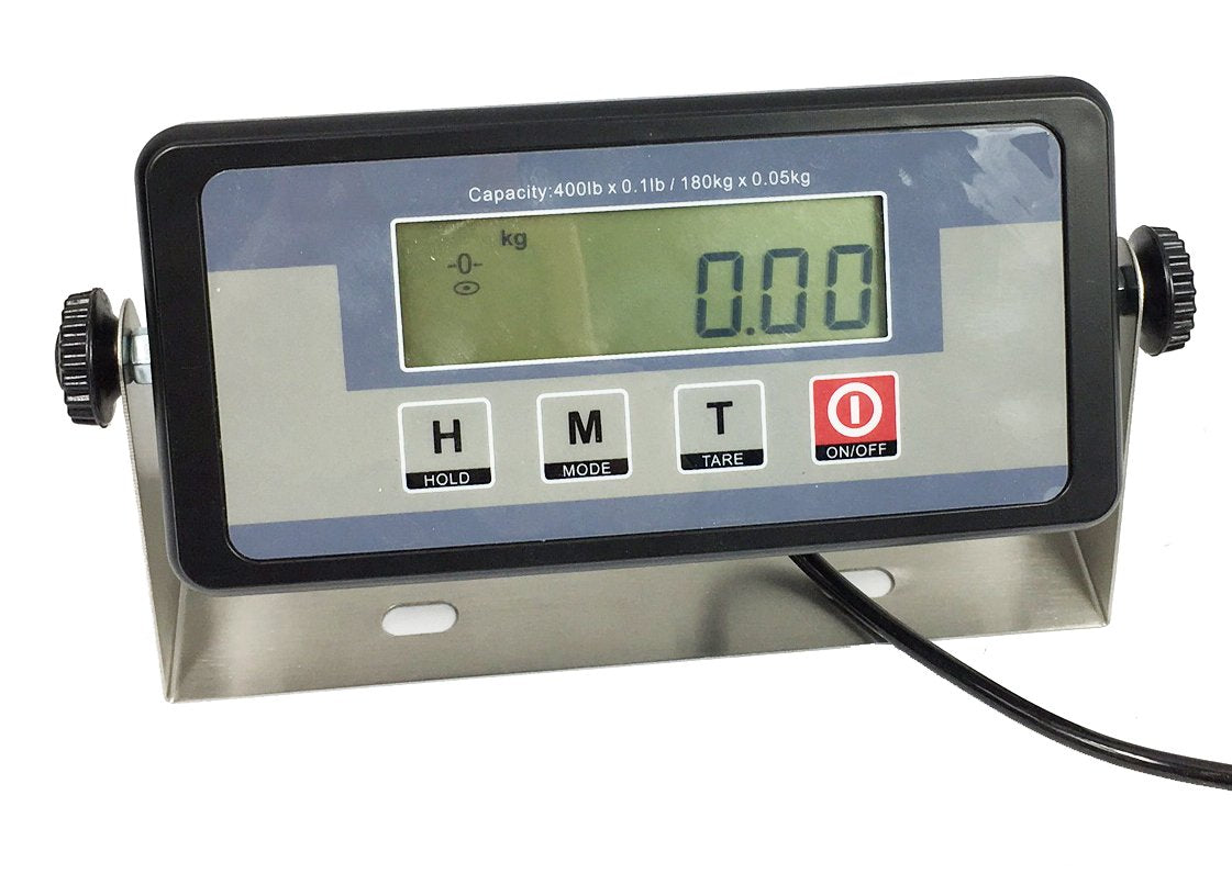 Angel USA 400 Pound Capacity Digital 16.75 X 13.75 Inches Stainless Steel Platform Postal Shipping Scale, for Busniess Office Home Warehouse Package Lugggage