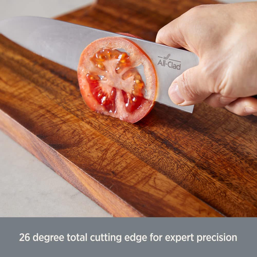 All-Clad Forged German Stainless Steel Santoku Knife 7 Inch, Fully Forged, Expert Precision, Home Kitchen Knife, Cook Tool, Cookware Kitchen Tool, Kitchen Utensils, Ultra Sharp Knives