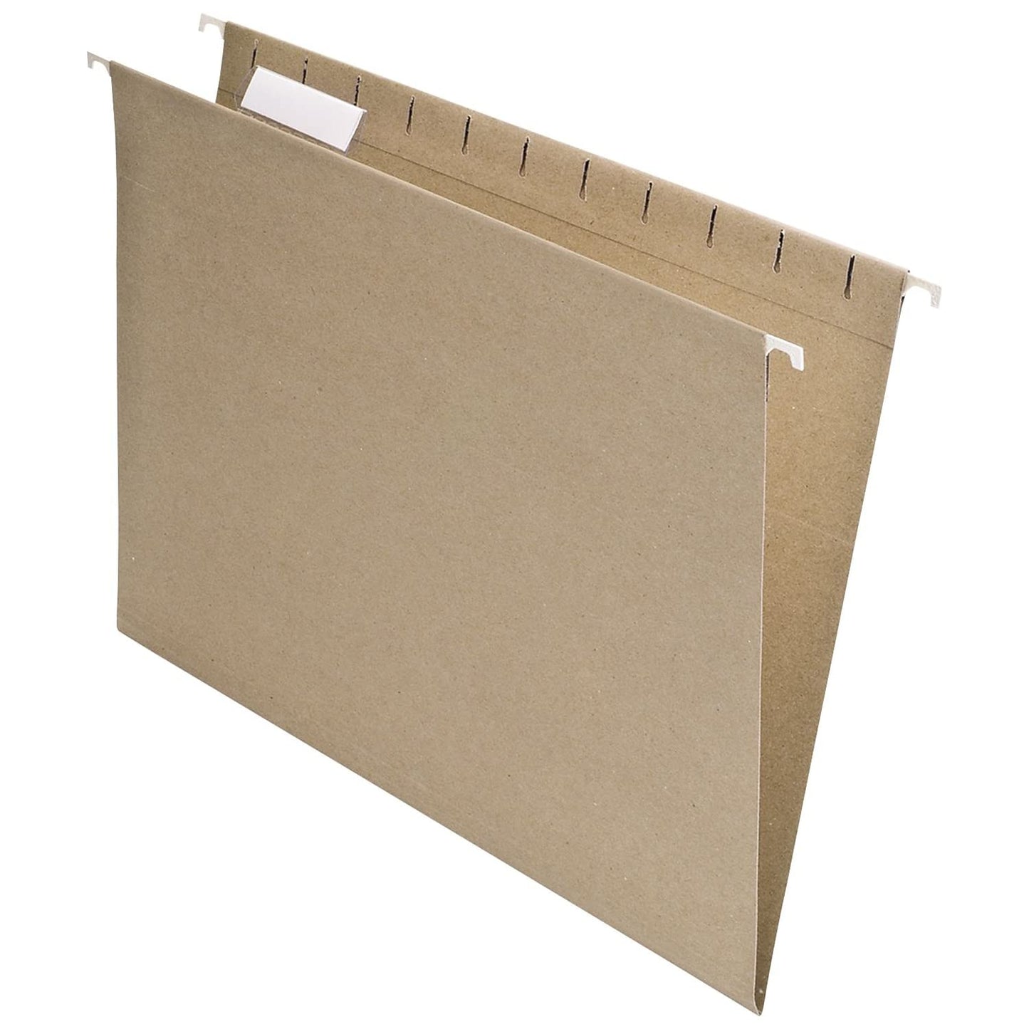 EarthWise by Pendaflex 100% Recycled Hanging Folders, Letter Size, 1/5 Cut, Natural, 25 per Box (74542)