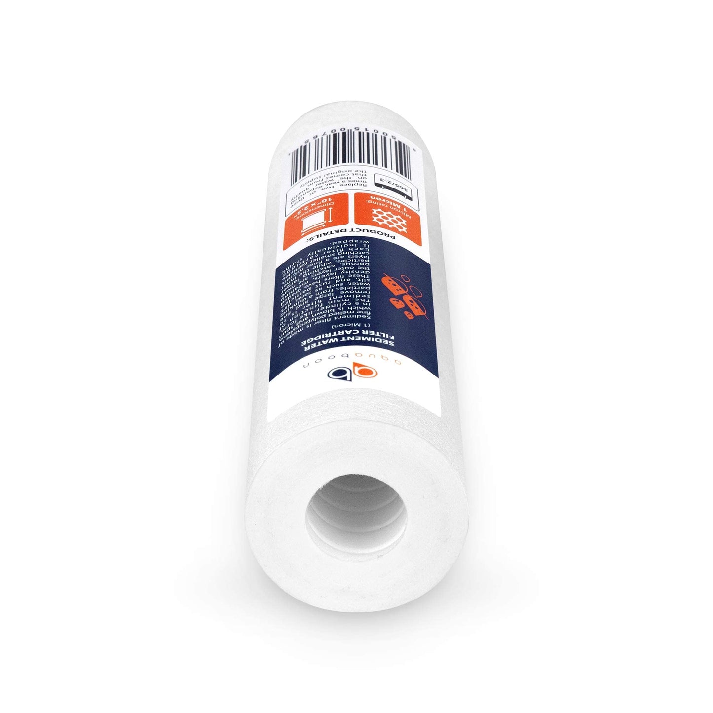 Aquaboon 1 Micron Whole House Sediment Filter 10 x 2.5 for RO & Well Water Filters Replacement Cartridges Compatible with AP110, WHKF-GD05, 25 Pack