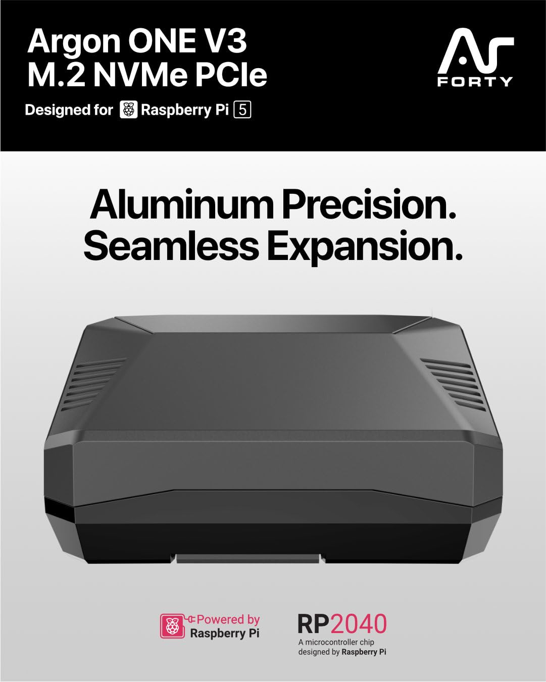 Argon ONE V3 M.2 NVME PCIE Case for Raspberry Pi 5