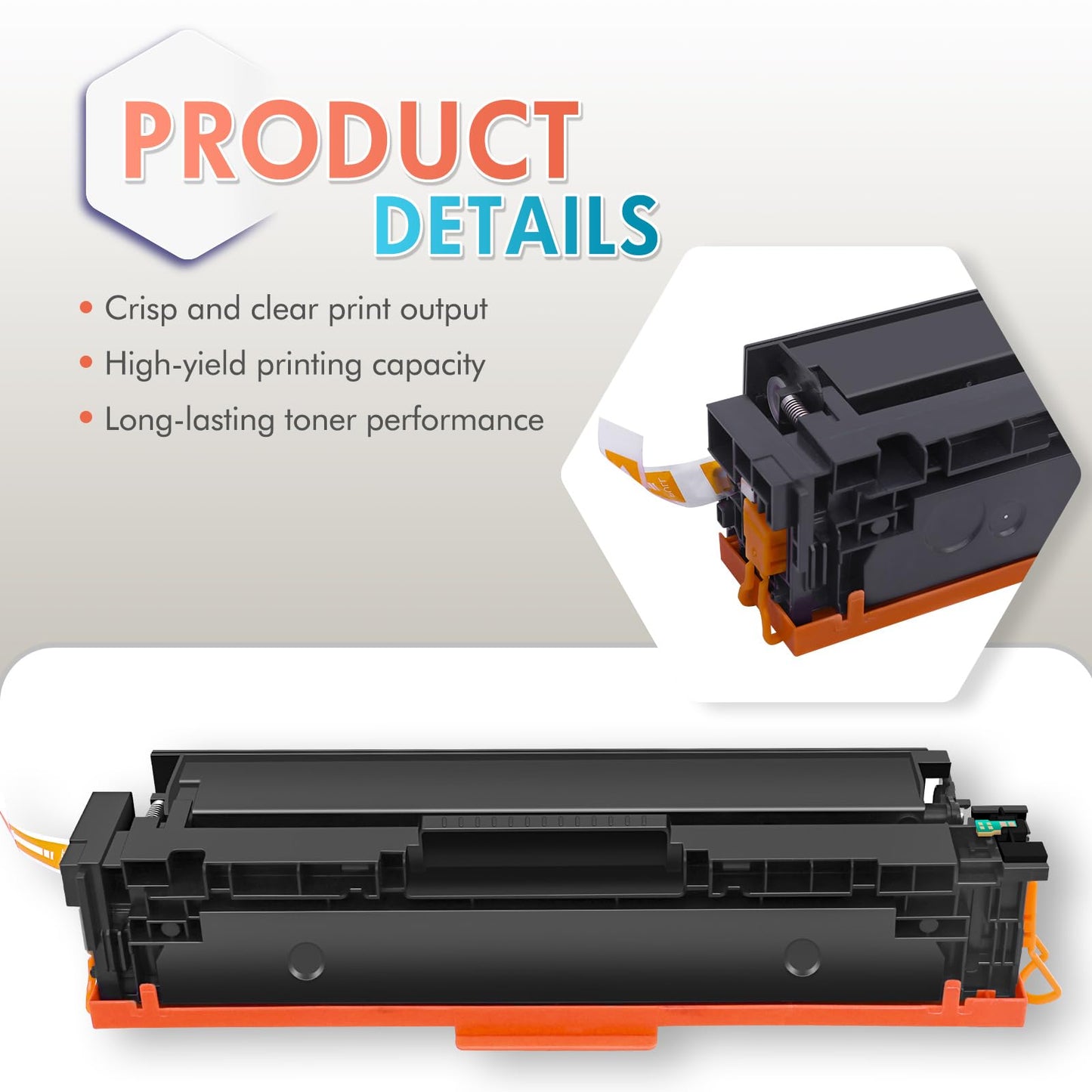 414A 414X Toner Cartridge 4 Pack M479fdw Compatible Replacement for HP 414A Toner Cartridge Color Laserjet Pro MFP M479fdw M479fdn M454dw M454dn M479 Printer Ink with Chip (Black Cyan Yellow Magenta)
