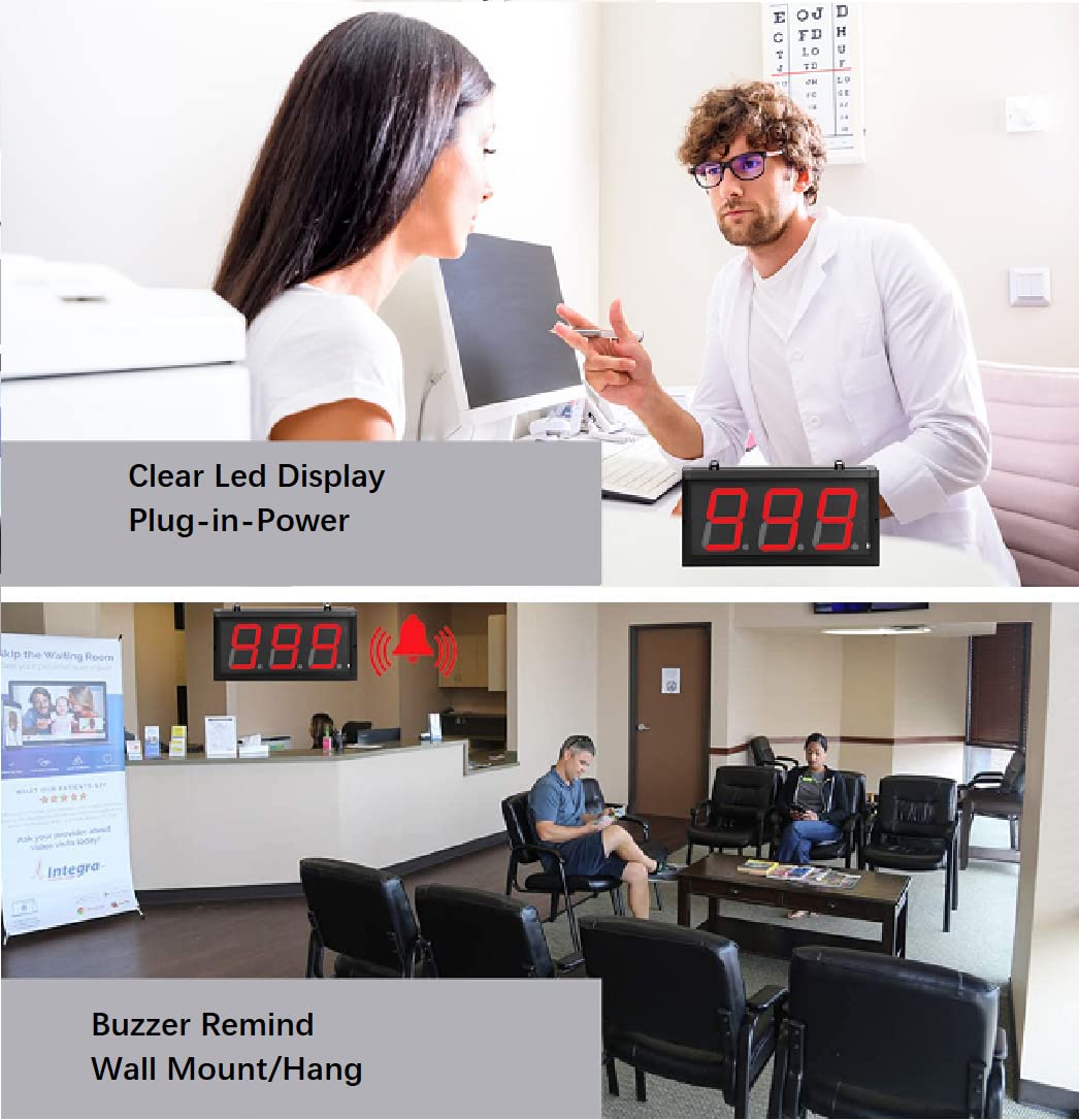 BTBSIGN LED Up/Down Counter with Switch Box & Remote Red 4'' LED Display (3Digits)
