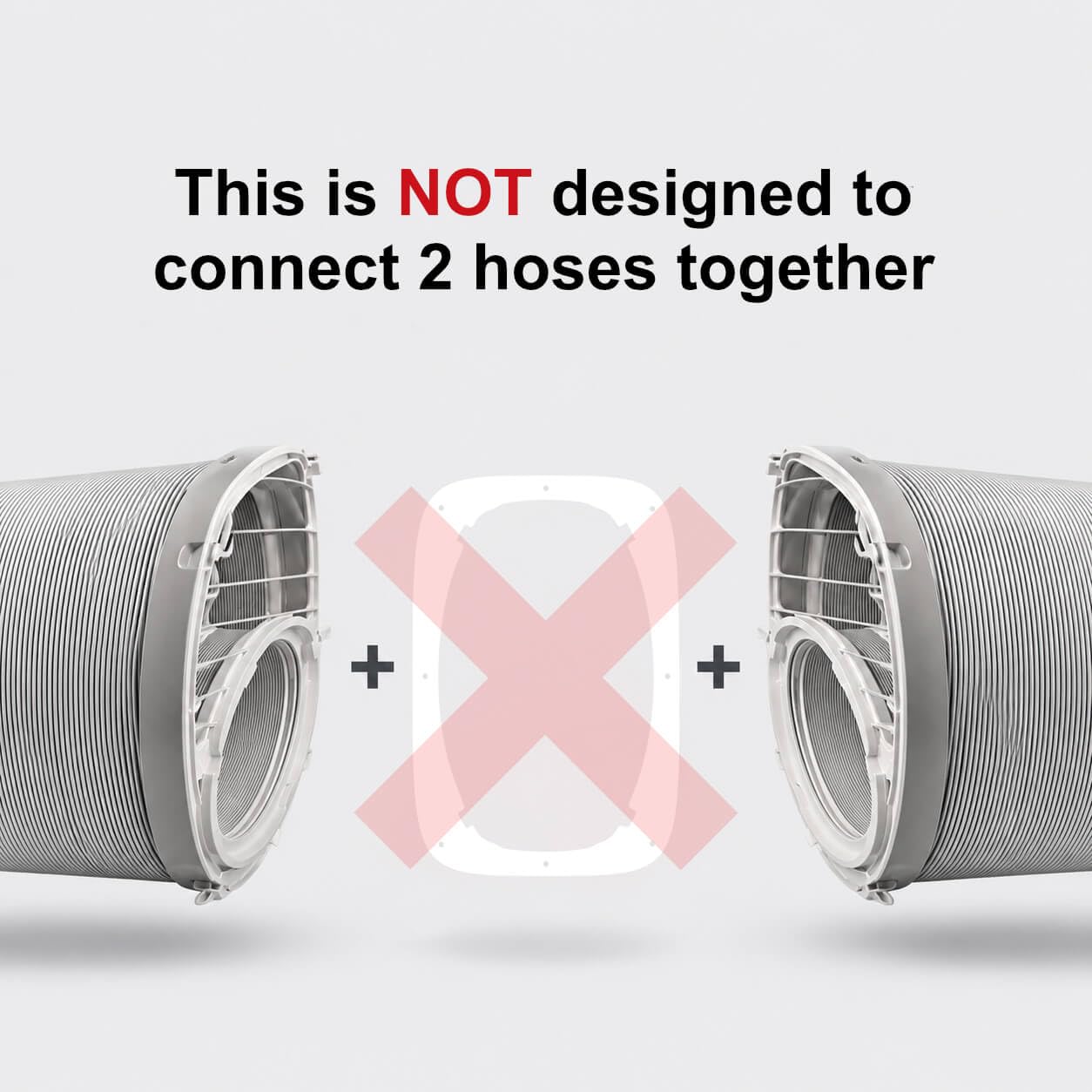 AC Vent Exhaust Hose Adapter Plate for DIY Window and Sliding Doors compatible with Midea Duo