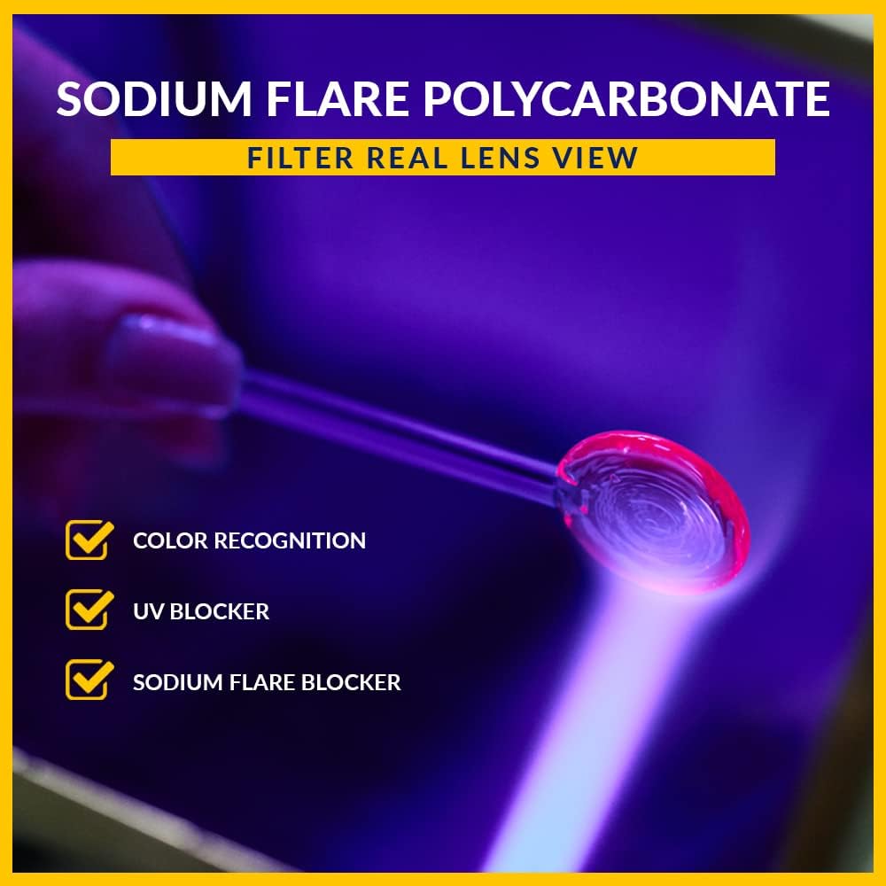 Sodium Flare Polycarbonate Clip-on Flip-up Lampworking Glasses