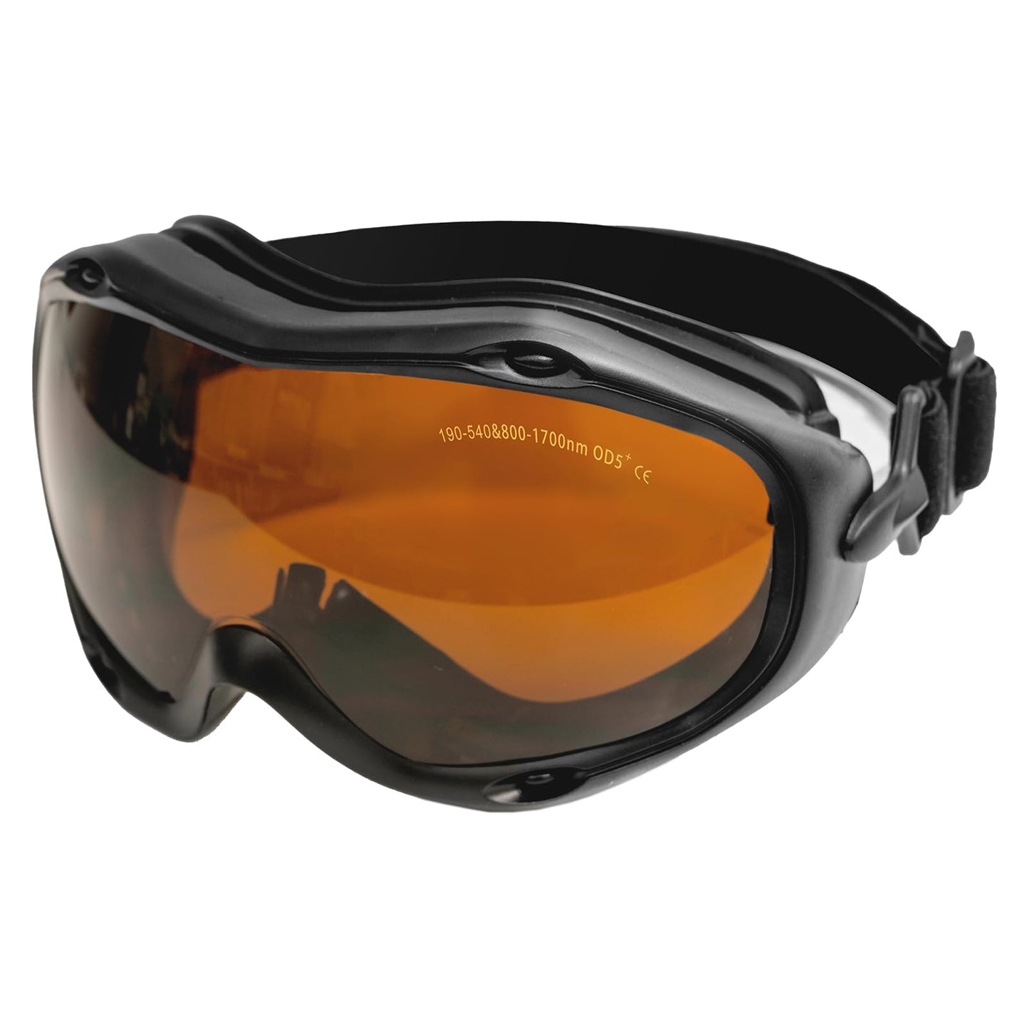 MCWlaser Laser Safety Goggles OD5+, 190-540nm / 800-1700nm Yag, Blue, Green Laser and UV Light Eye Protection Laser Glasses for 445nm, 450nm, 455nm, 532nm, 808nm, 980nm, 1064nm, 1080nm Absorption Type