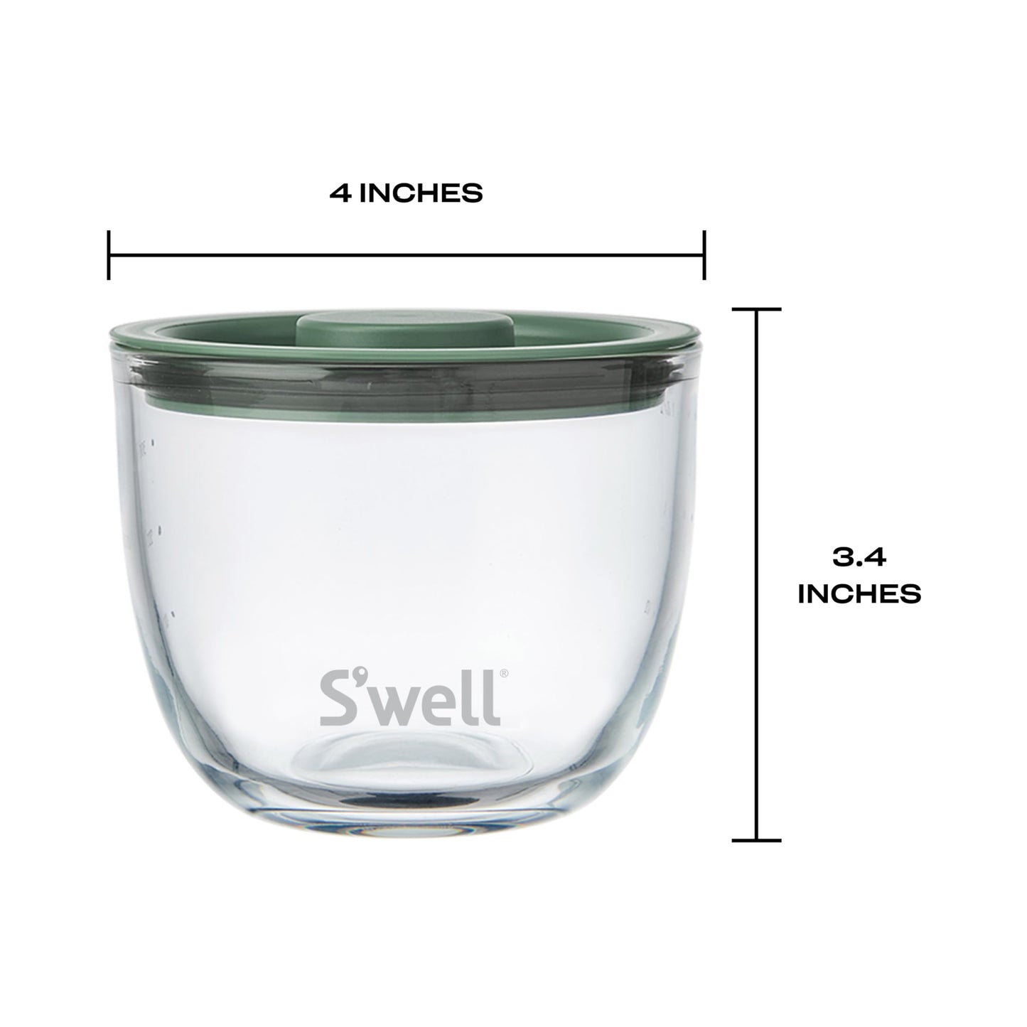 S'well 12oz Glass Prep Bowl Set of 4 For Easy Meal Prep, Vintage Pastels, Made From Durable Tempered Glass, Nests Inside 21.5oz