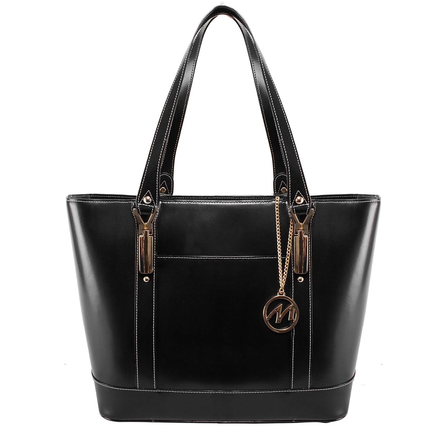 McKLEIN Leather Ladies' Tote with Tablet Pocket- ARYA- Black
