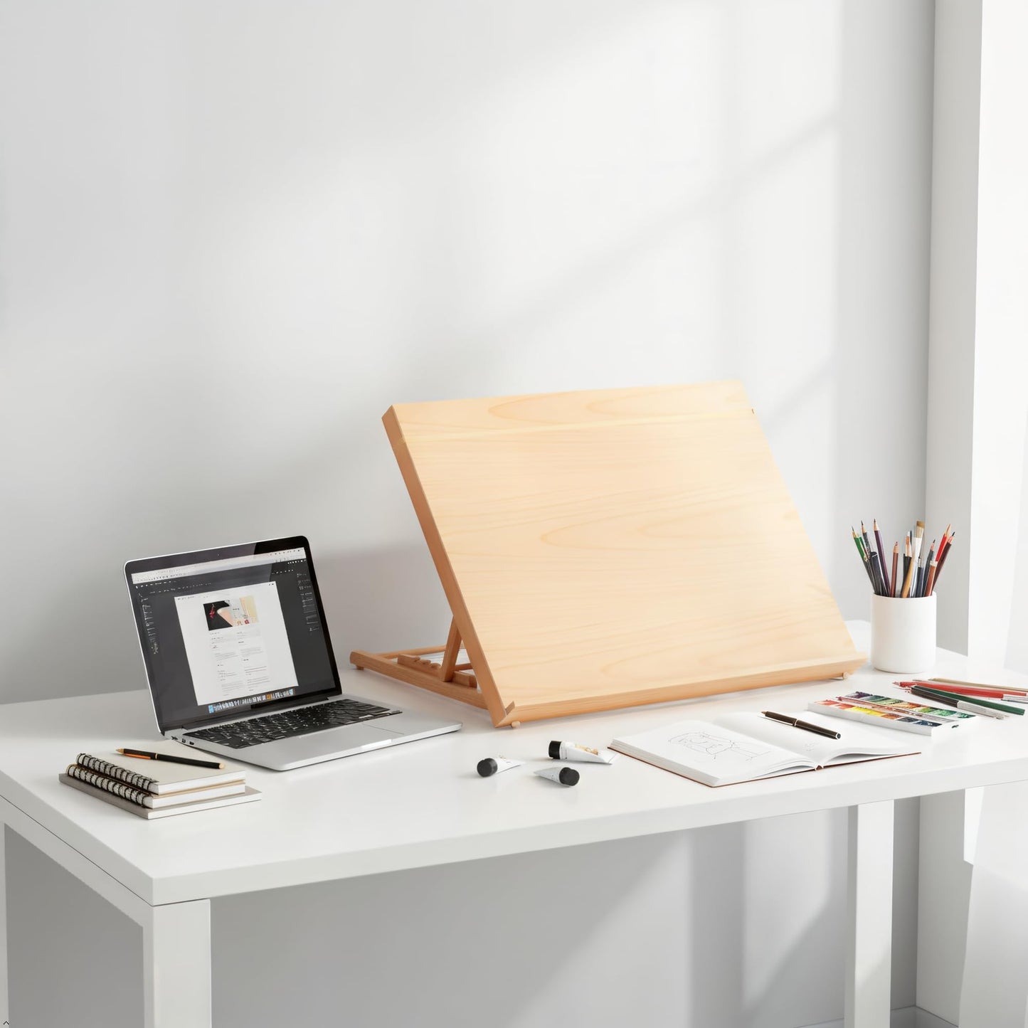 HSK A2 Light Pad Professional Custom Wooden Stand,A2 Light Box Stand and Light Pad Stand,19 Inches by 26 Inches