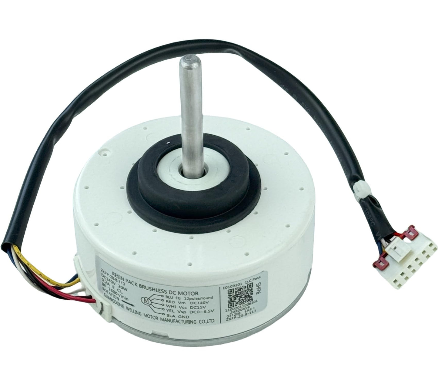 Air Conditioning Motor ZKFP-20-8-113, Brushless DC Motor fit for Midea Conditioner, DC140V 20W 1600r/min CCW Air Conditioning DC Indoor Motor Fan