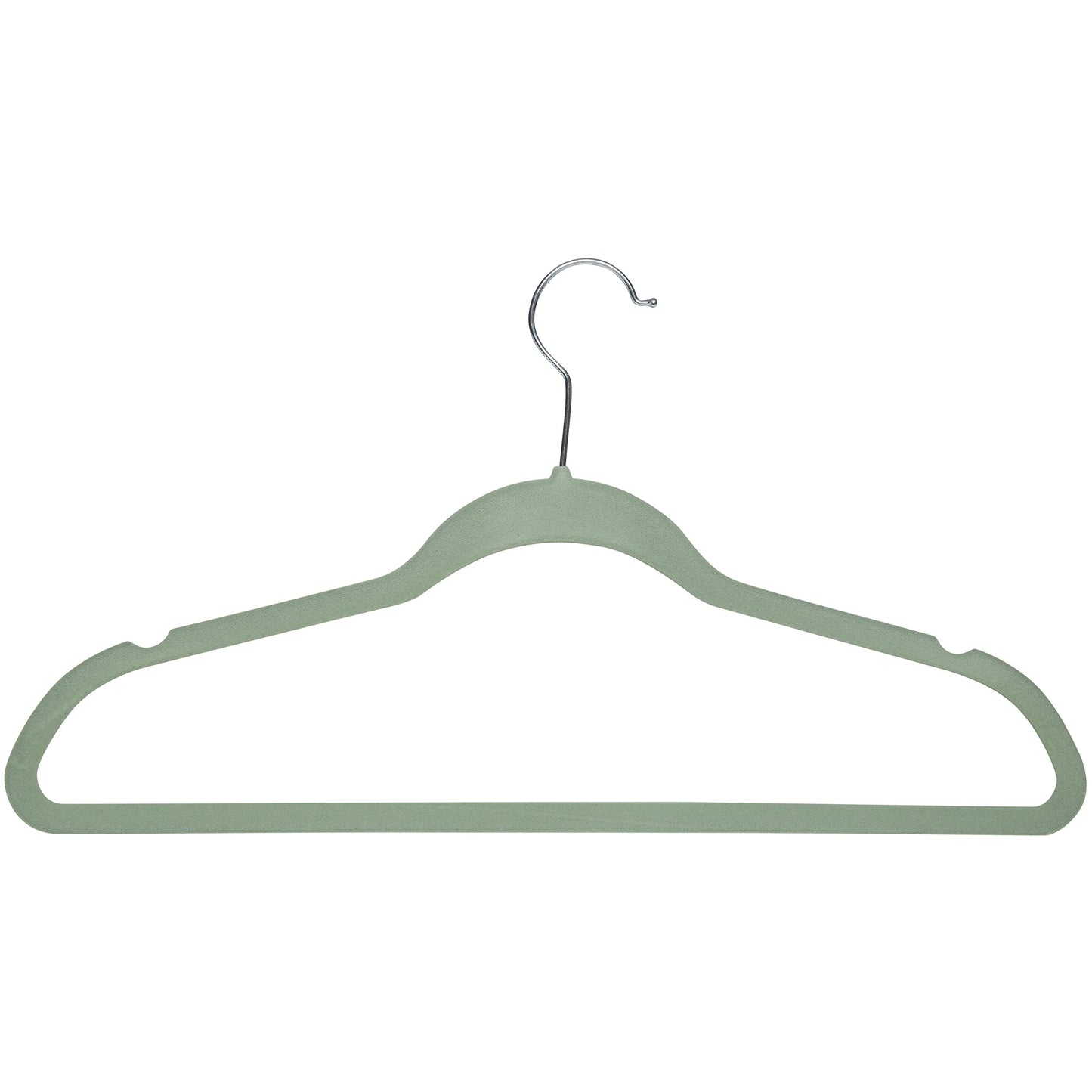 Simplify Slim Velvet Clothes Hangers | 50 Pack | Non-Slip | Shirts | Suit | Pants | Dresses | Garments | Closet Storage & Organization | Durable | Sage