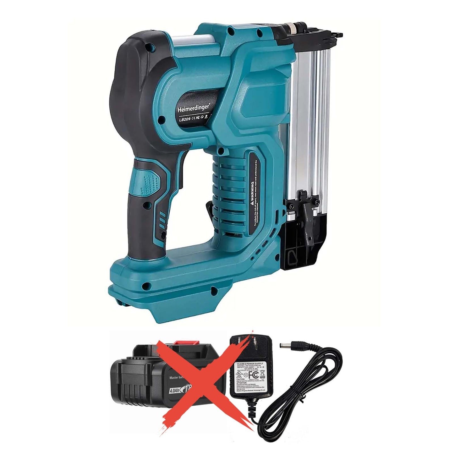 18 Gauge Cordless Brad Nailer Compatible with Makita 18V Battery, 2 in 1 Electric Nail/Stapler Gun Drives 2 Inches Nailer for Upholstery and Woodworking,Tool Only