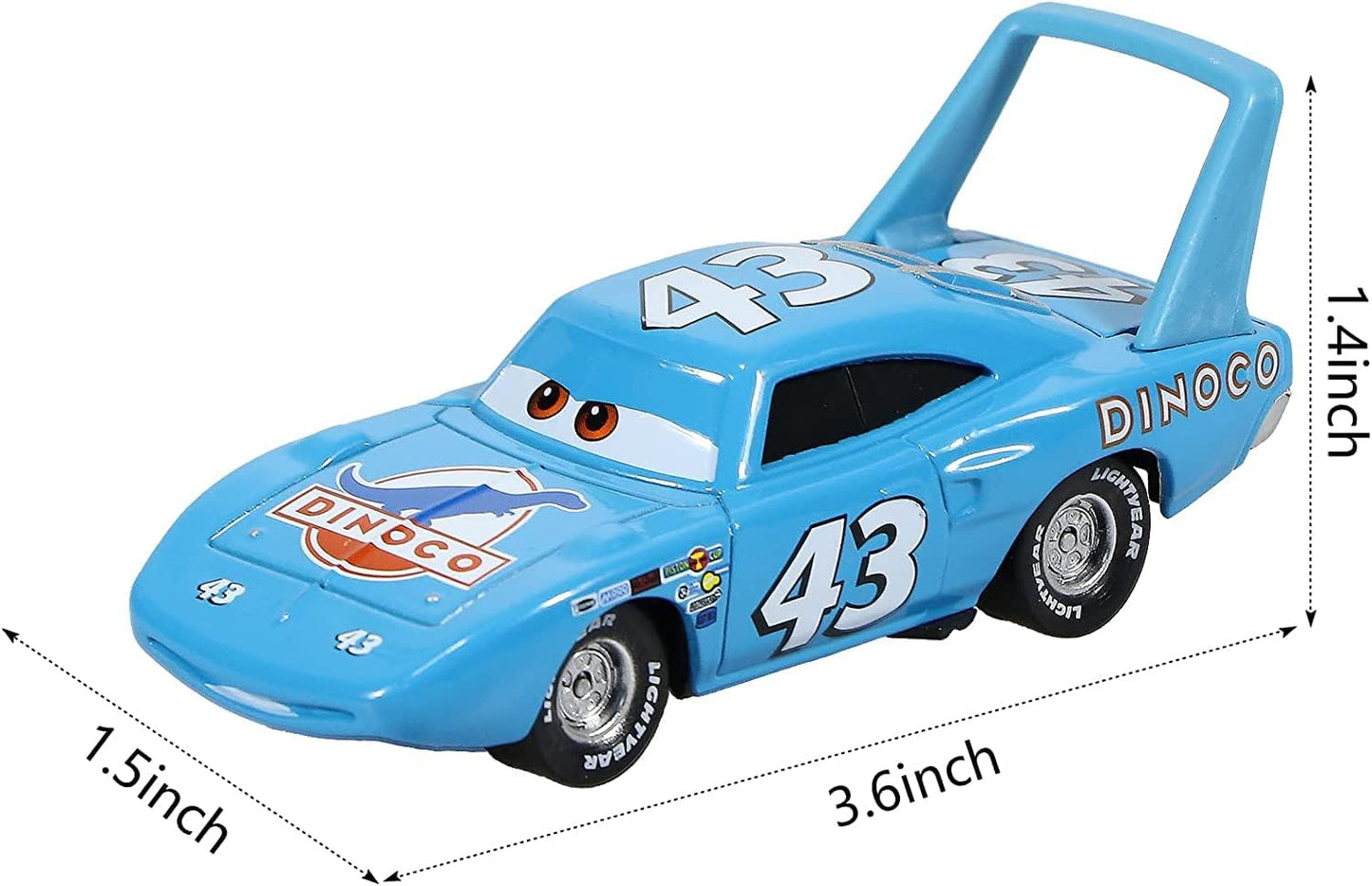 6 PCS Toys Car 2 3 Mater Chick Hicks The King Doc Hudson Sheriff Diecast Car Toy Set for Boy Kids Gifts