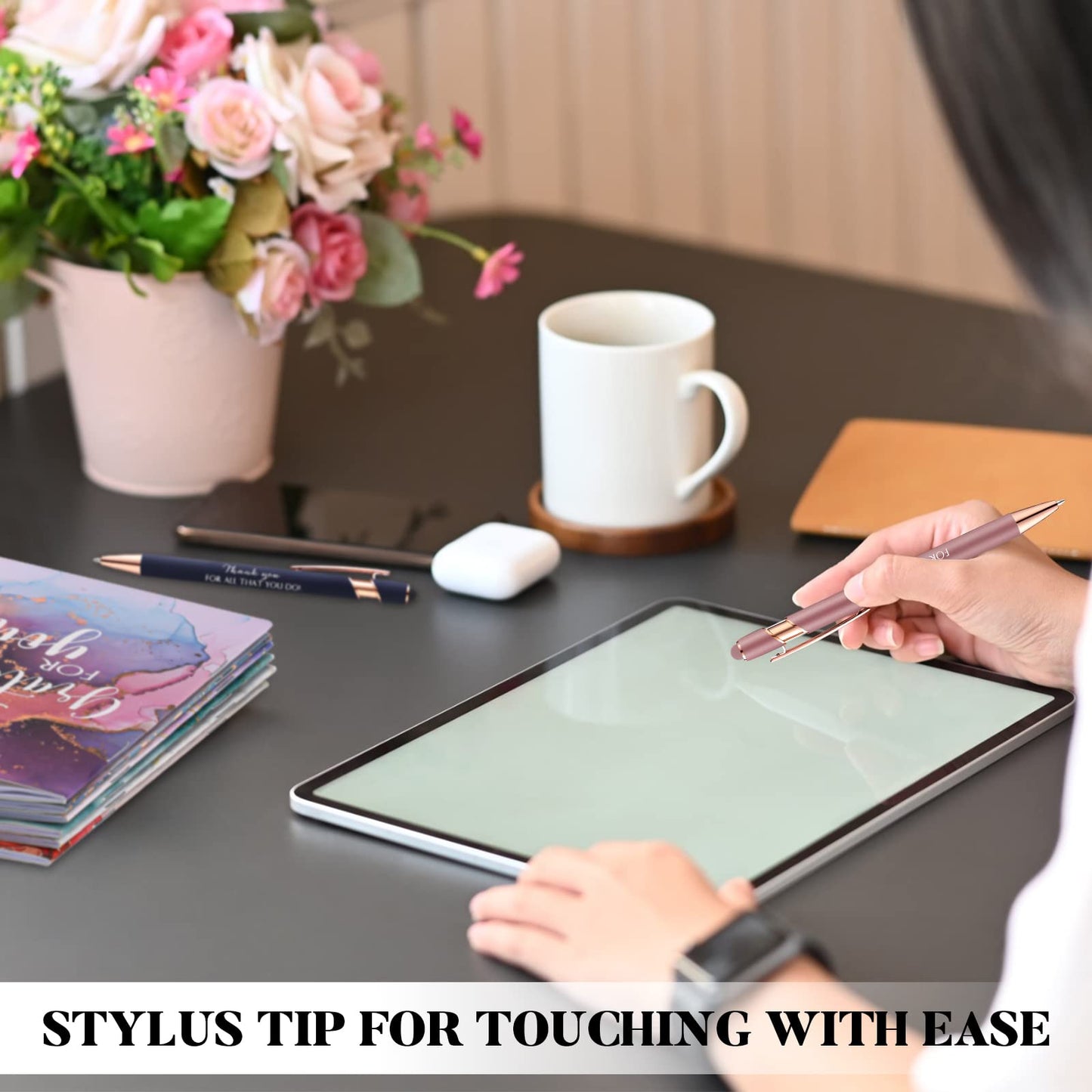 Kosiz 240 Pcs Back to School Student Gifts Teachers Bulk Motivational Mini Notebooks with Inspirational Thank You Pens for Employee Appreciation Gifts Coworkers Team Staff Office