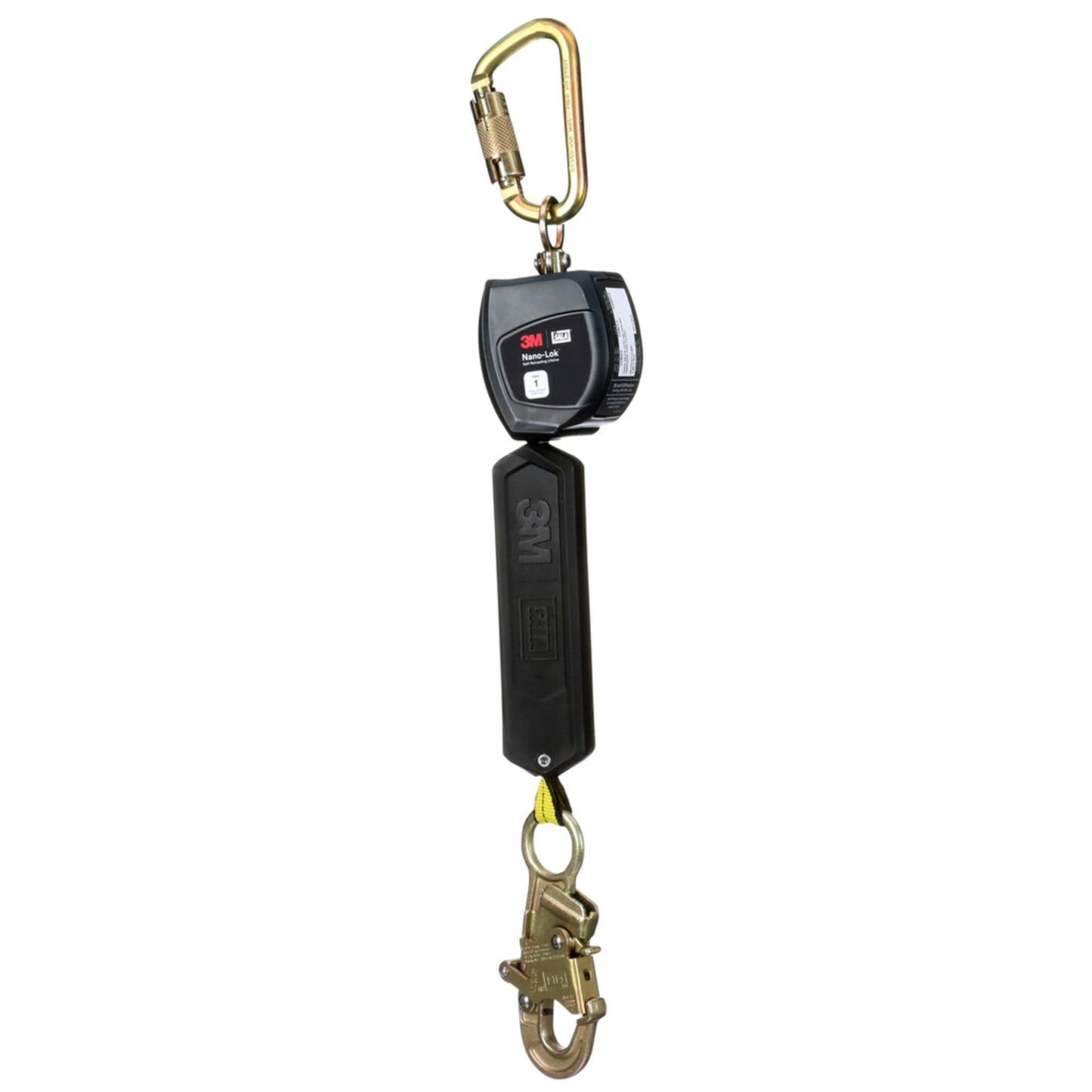 3M™ DBI-SALA® Nano-Lok™ Personal Self-Retracting Lifeline with Anchor Hook, Web Steel Snap Hook, 3100520, 6 ft., Class 1, ANSI