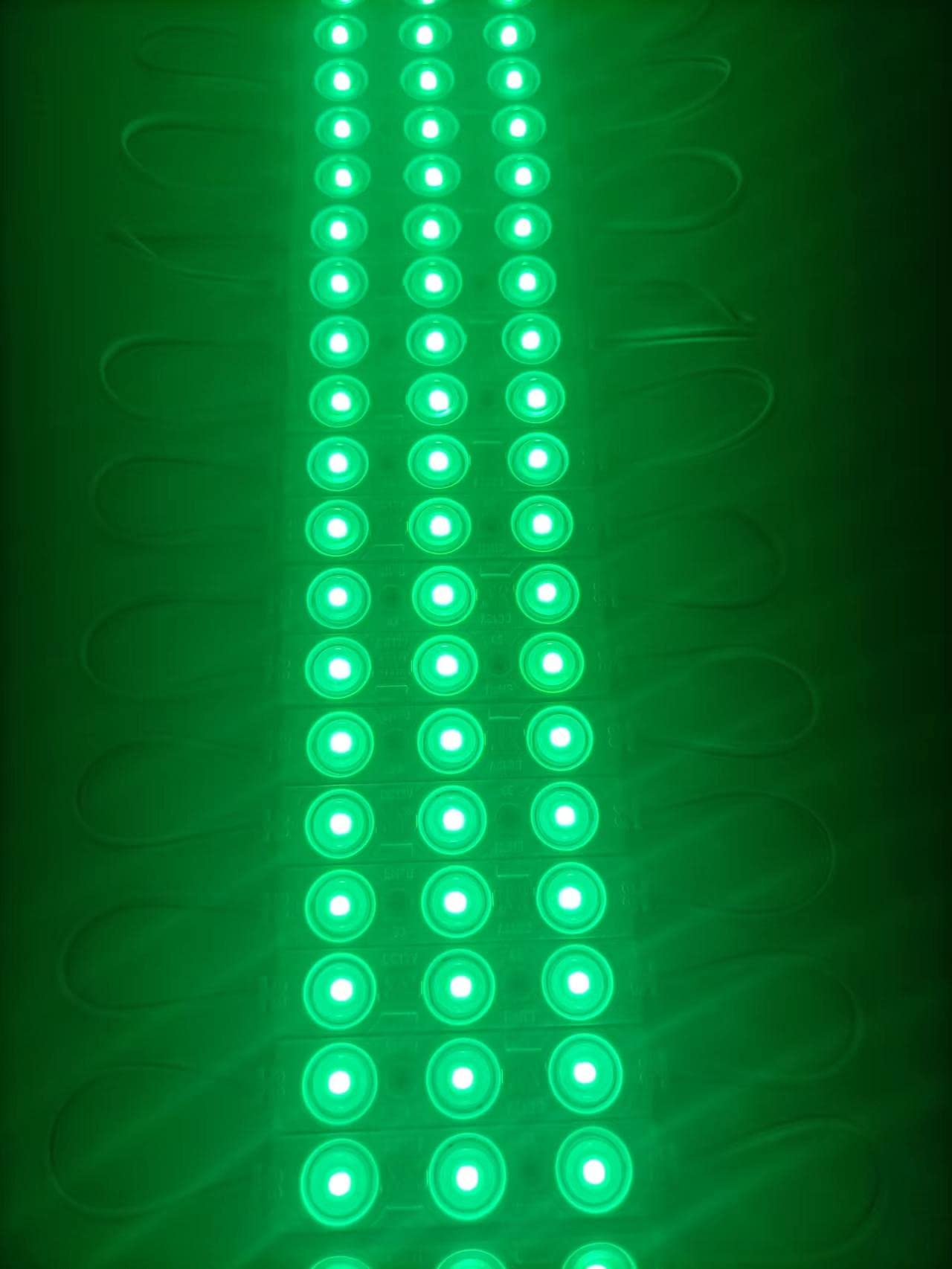 Q QINGCHEN Green LED Module DC12V 1.32W Module Strip Light for Letter Advertising Signs Lightbox with Tape Adhesive Backside (200 PCS Pack)…