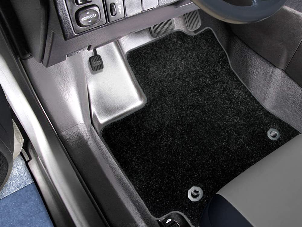 CarsCover Custom Fit 2014-2019 Toyota Corolla Front and Rear Carpet Car Floor Mats Heavy Cushion Ultramax Asphalt Black