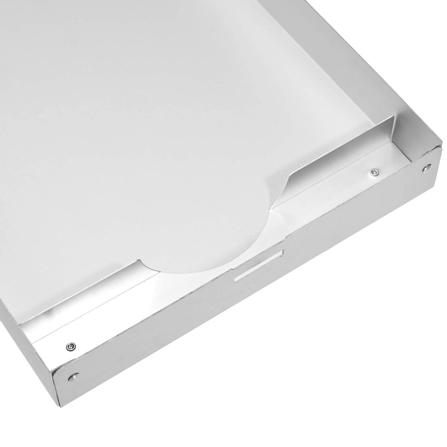 Amazon Basics Aluminum Storage Clipboard - 14" x 9", Two-Tier, Standard Clip, 8-Pack, Silver