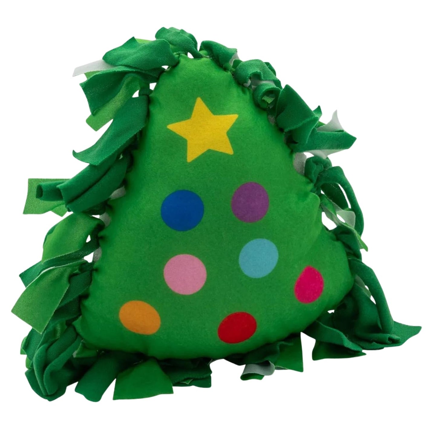 Fun Express 13 3/4" x 15" Christmas Tree Fleece Tied Pillow Craft Kit - Makes 6
