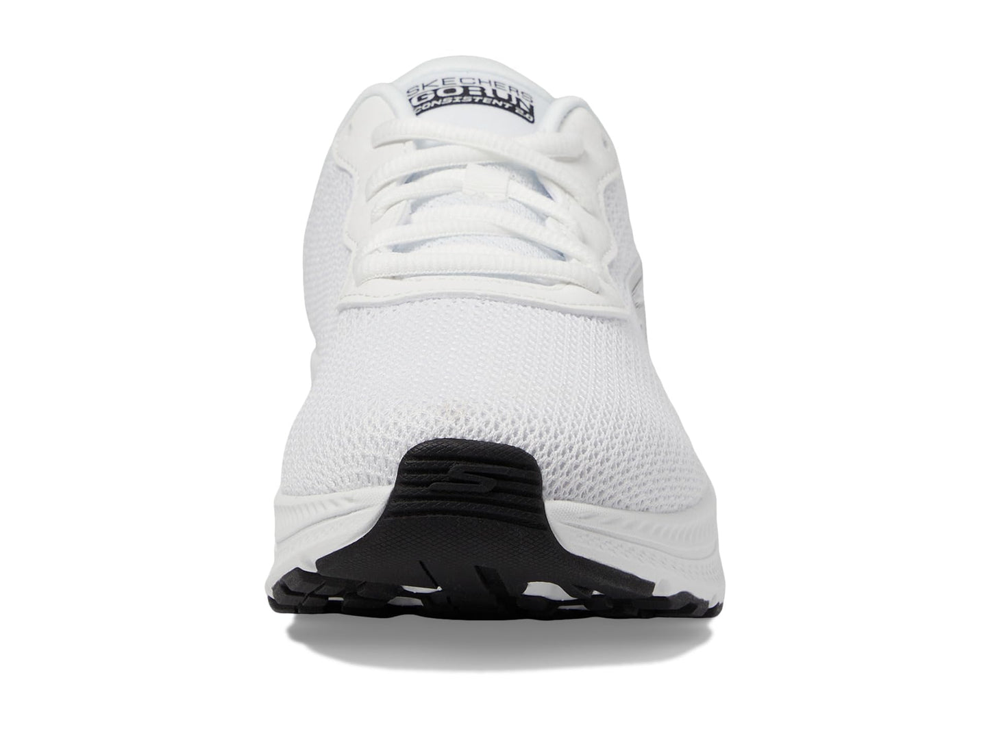Skechers Women's Go Run Consistent 2.0 Engaged Sneaker, White/Black, 9
