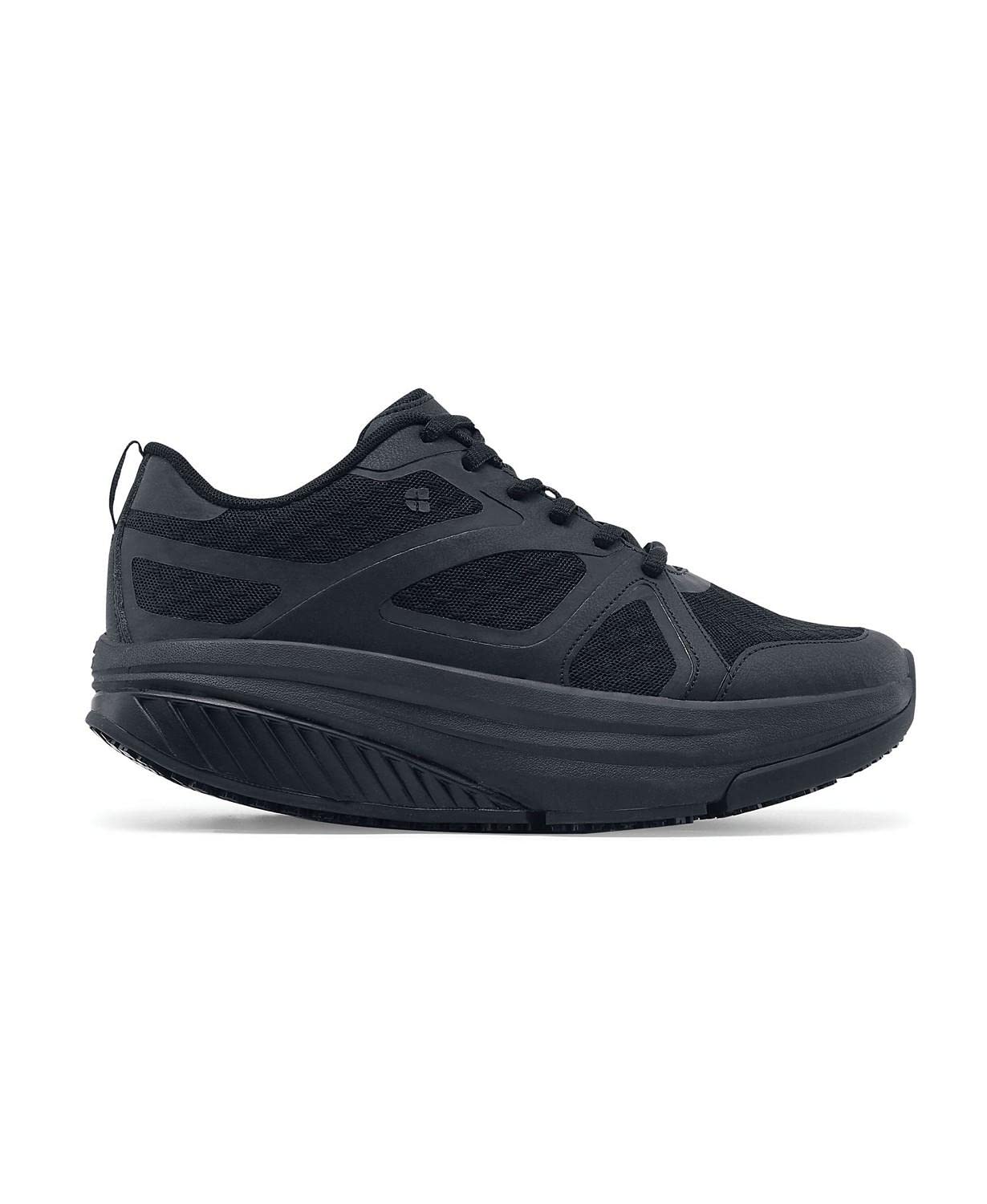 Shoes for Crews Women's Slip-Resistant Work Sneaker - Comfortable, Non-Slip Work Shoes for Women in Healthcare, Hospitality, Food Service - Energy II, Size 8 Black