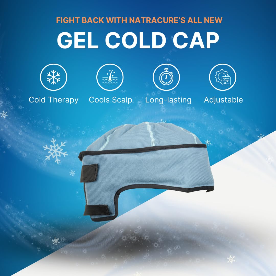 Cold Cap for Chemotherapy Patients by NatraCure - Essential for Any Chemo Care Package for Women or Men, Comfort Items Chemo Patients, Chemotherapy Must Haves for Women - 762-NC001- One Size