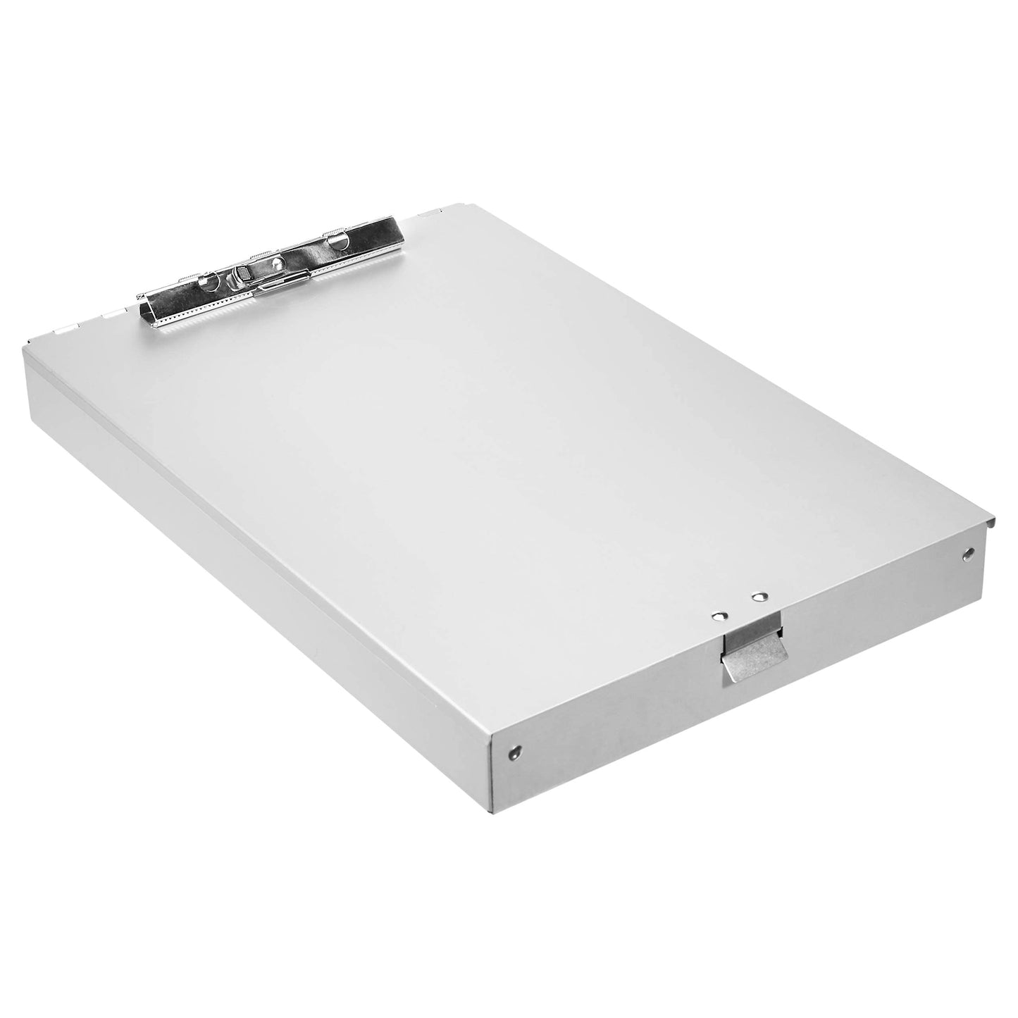Amazon Basics Aluminum Storage Clipboard - 14" x 9", Two-Tier, Standard Clip, 8-Pack, Silver