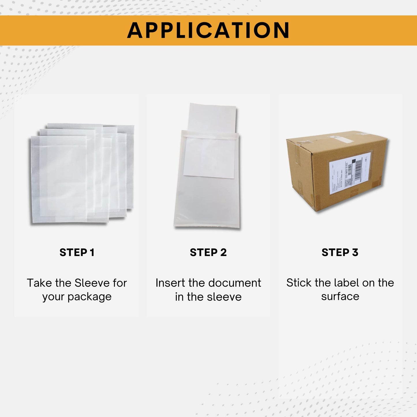 200 Pack 6"x10" Shipping Label Sleeves - Packing Slip Envelope Pouches with Self-Adhesive Peel & Seal - Clear Unprinted Plastic & Waterproof Mailing List Holder Ideal for Labels, Invoice & Documents