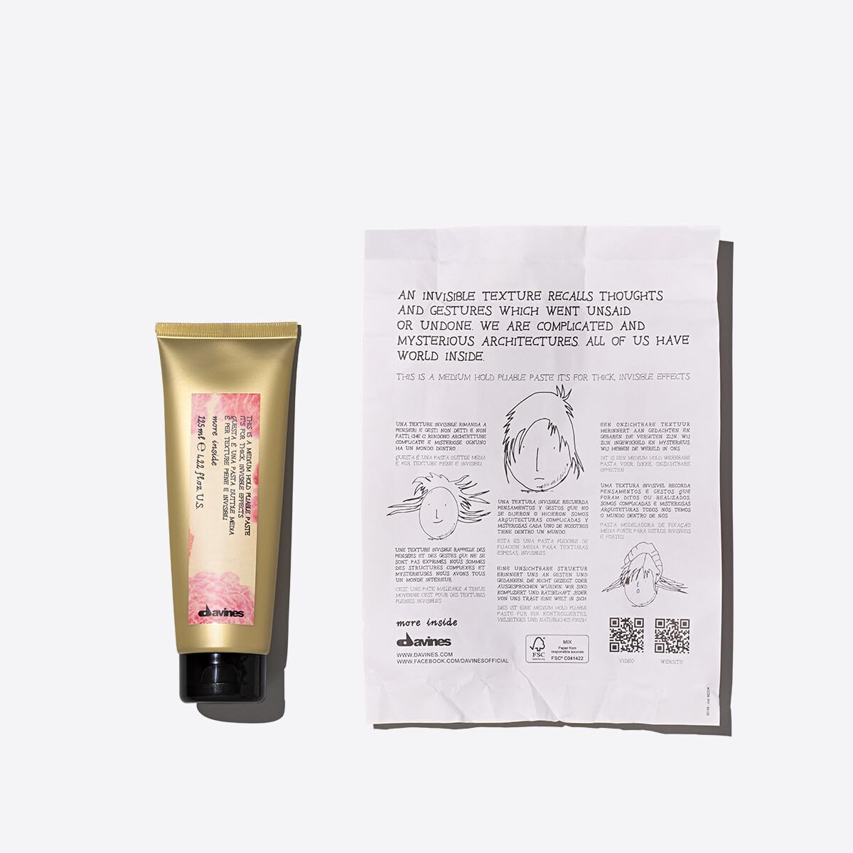 Davines This is a Medium Hold Pliable Paste, Non-Sticky And Textured Styling For Long-lasting Flexible Finish, 4.23 Fl. Oz.