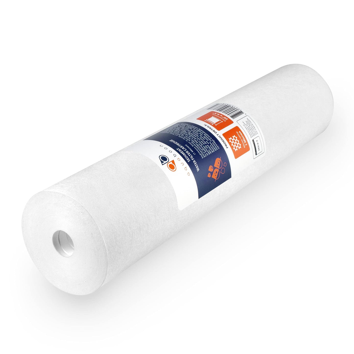 Aquaboon 1 Micron 20 x 4.5 Sediment Water Filter Replacement Cartridge | Whole House Sediment Filtration | Compatible with AP810-2, SDC-45-2005, FPMB5-20, P5-20, FP25B, 155358-43, 4 Pack